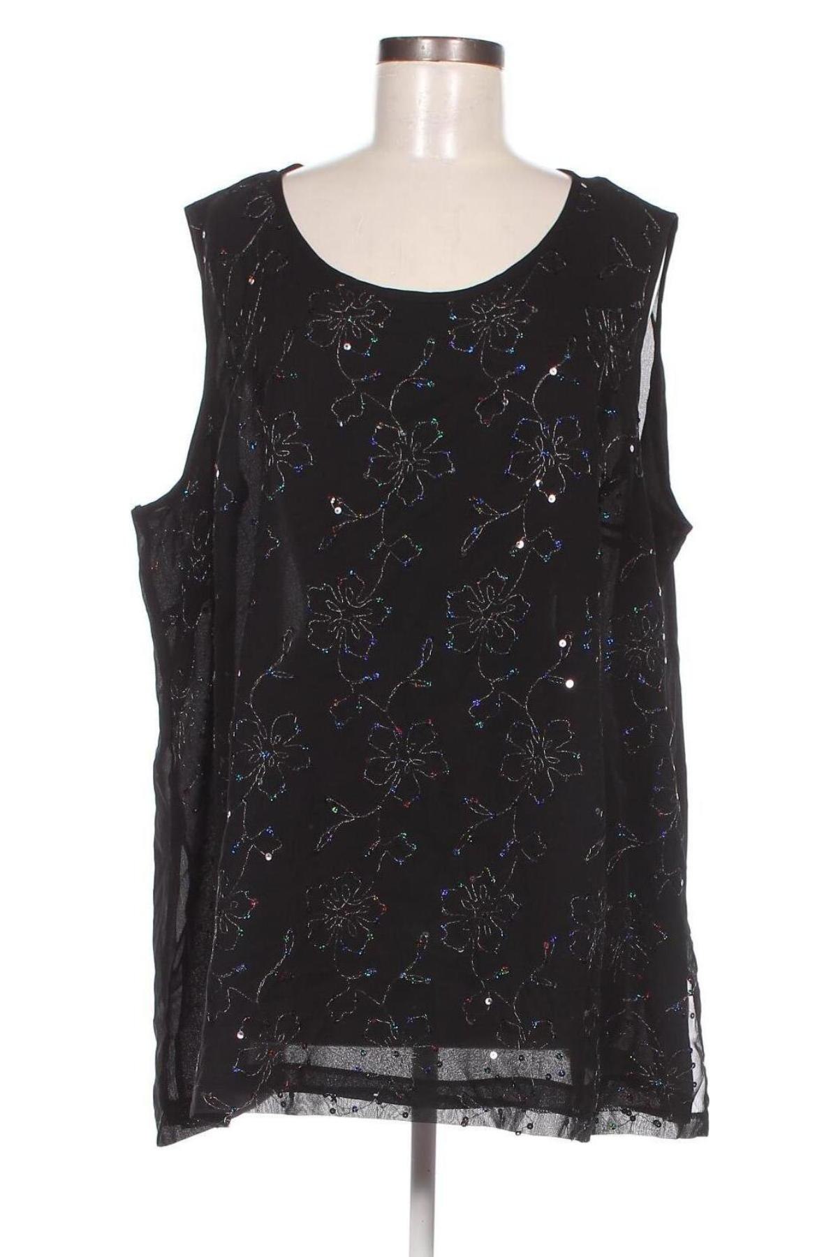 Γυναικείο αμάνικο μπλουζάκι Postie, Μέγεθος XXL, Χρώμα Μαύρο, Τιμή 12,63 €