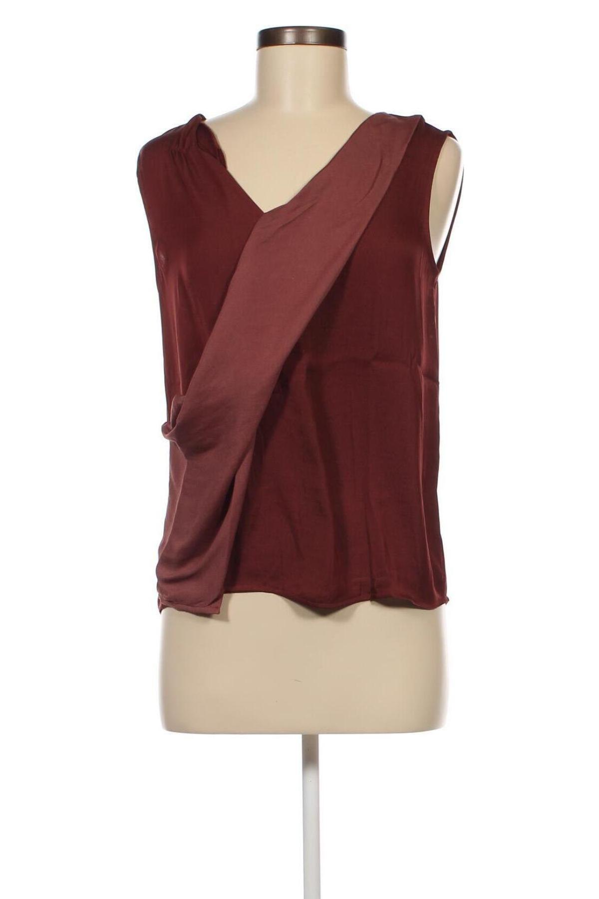 Γυναικείο αμάνικο μπλουζάκι Sisley, Μέγεθος XS, Χρώμα Καφέ, Τιμή 14,95 €