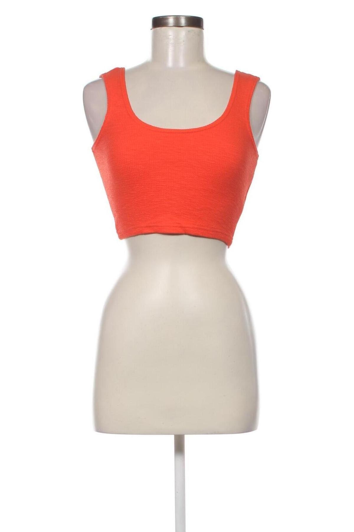 Γυναικείο αμάνικο μπλουζάκι Weekday, Μέγεθος XS, Χρώμα Πορτοκαλί, Τιμή 6,82 €
