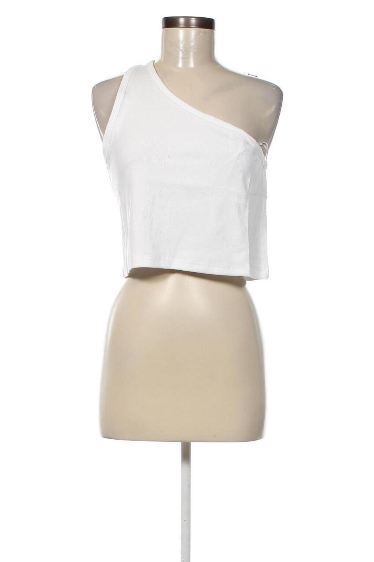 Γυναικείο αμάνικο μπλουζάκι Weekday, Μέγεθος XL, Χρώμα Λευκό, Τιμή 6,43 €
