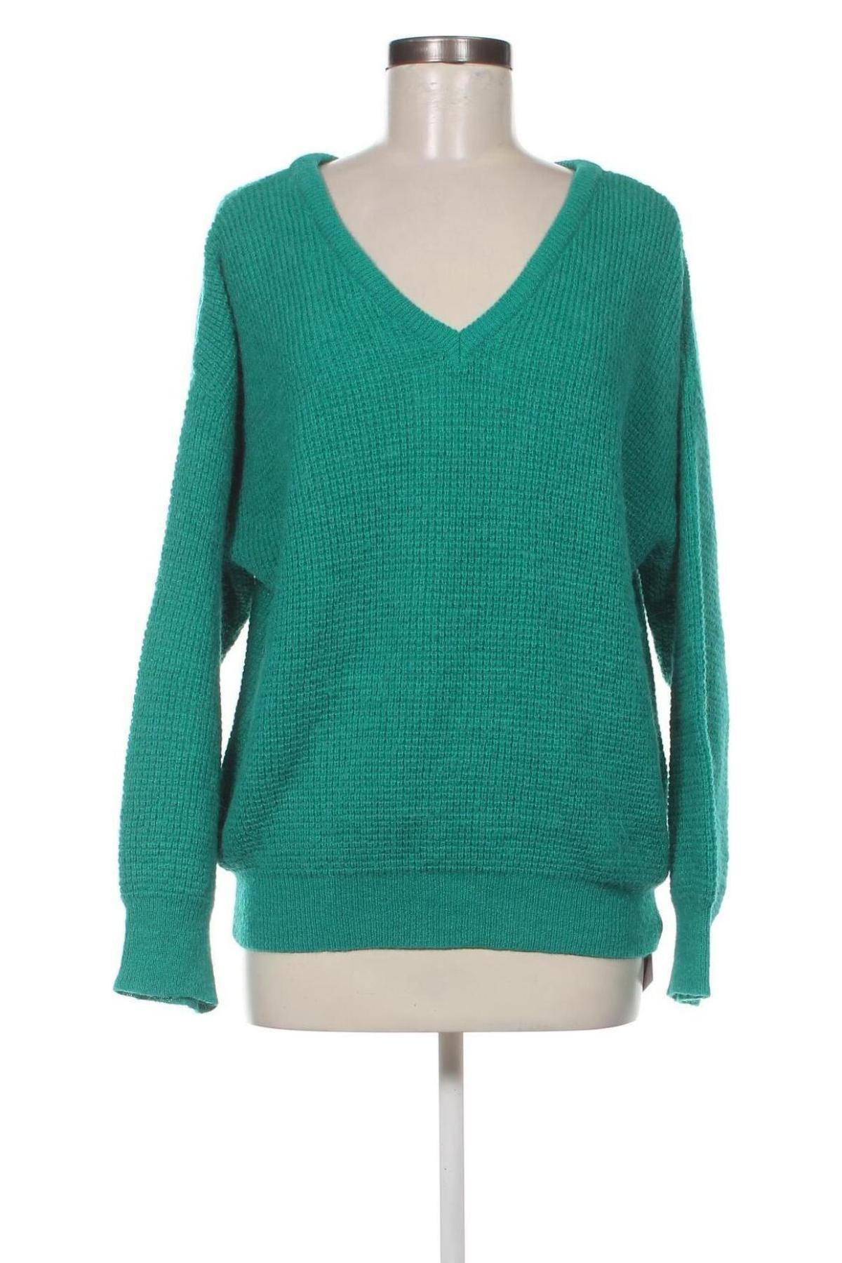 Дамски пуловер, Размер L, Цвят Зелен, Цена 13,05 лв.