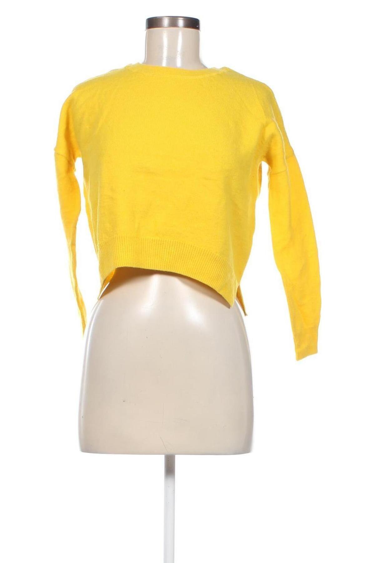 Дамски пуловер, Размер XS, Цвят Жълт, Цена 29,00 лв.
