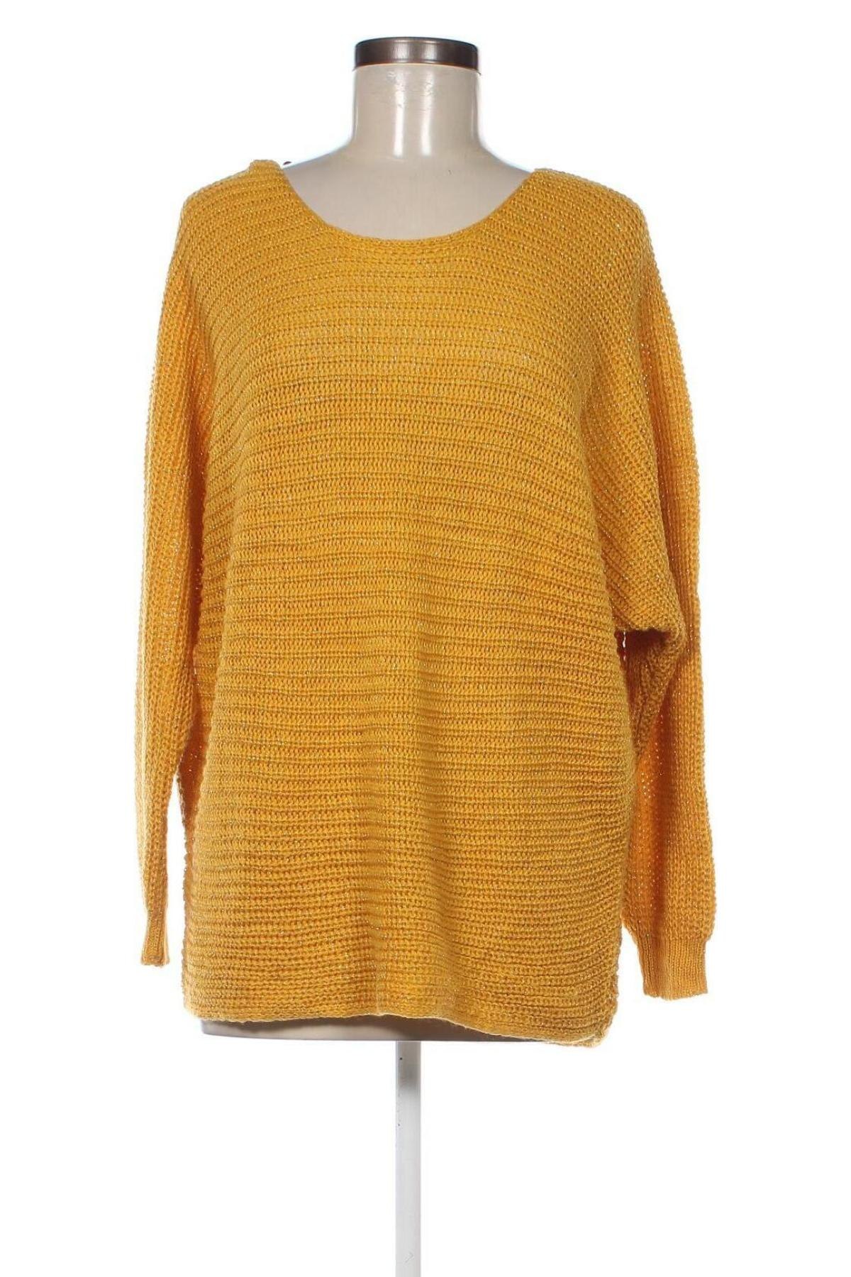 Дамски пуловер, Размер S, Цвят Жълт, Цена 9,28 лв.