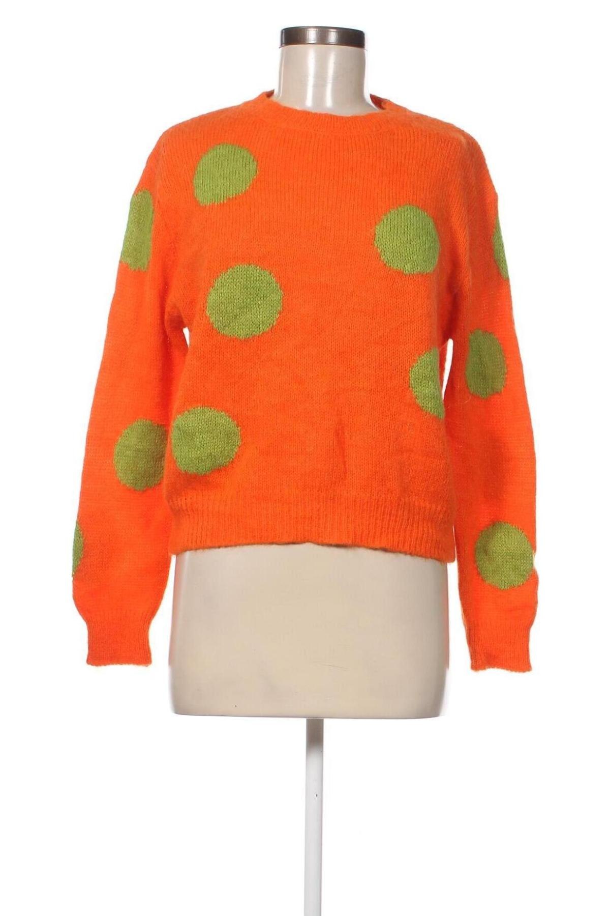 Дамски пуловер, Размер M, Цвят Оранжев, Цена 11,31 лв.