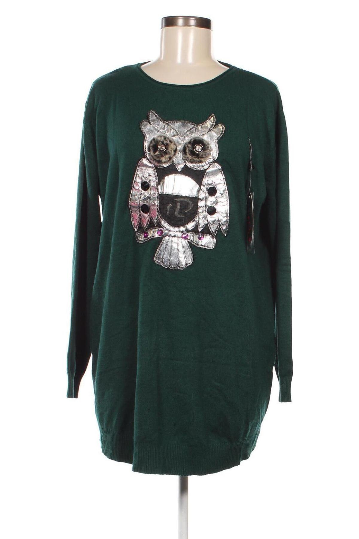 Дамски пуловер, Размер L, Цвят Зелен, Цена 46,00 лв.