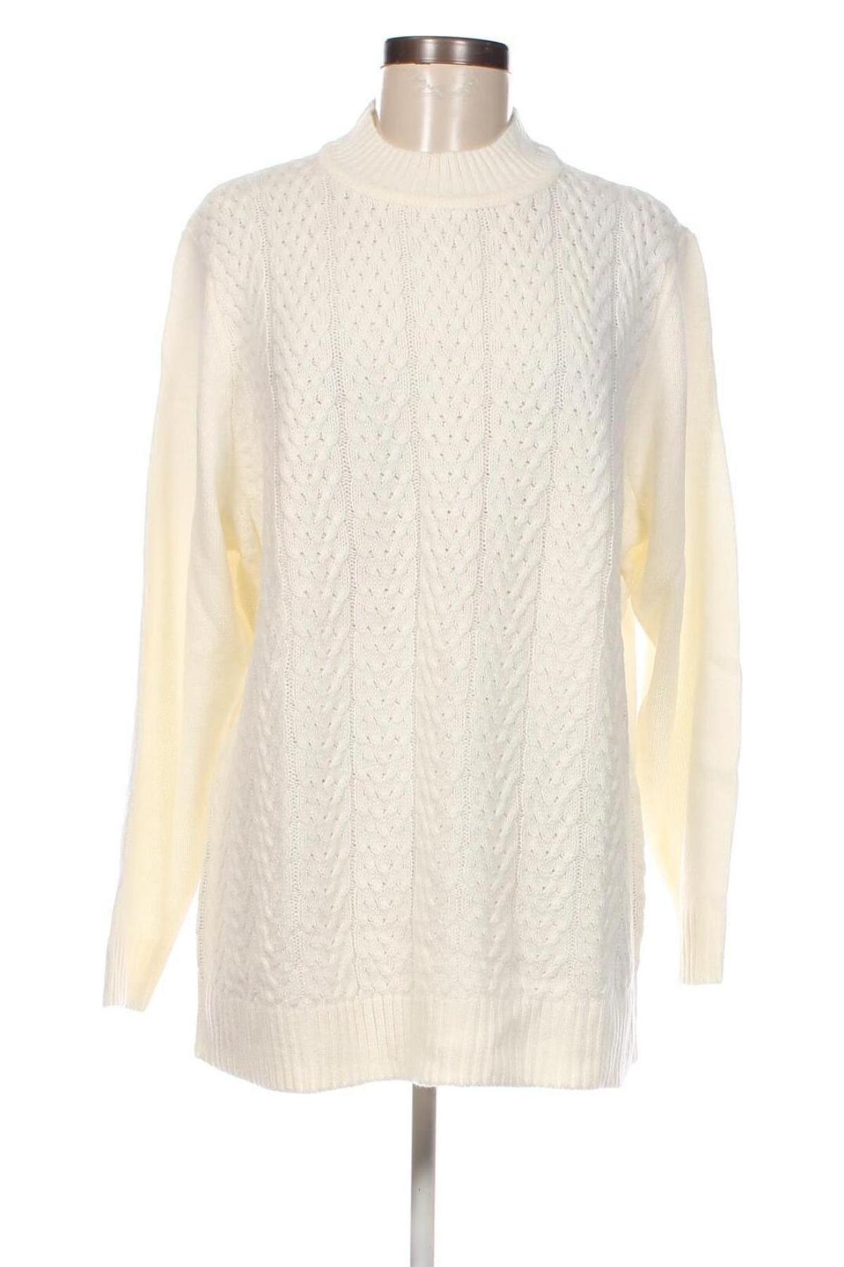 Γυναικείο πουλόβερ, Μέγεθος XXL, Χρώμα Εκρού, Τιμή 9,69 €