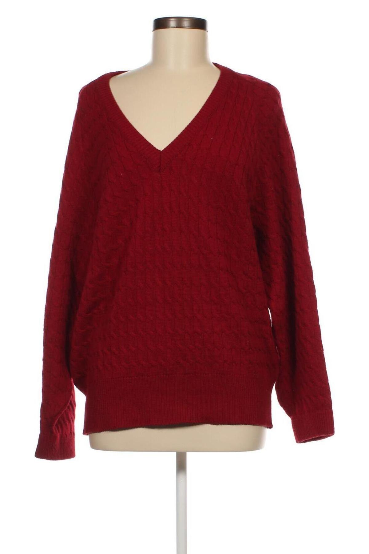 Γυναικείο πουλόβερ Alba Moda, Μέγεθος XXL, Χρώμα Κόκκινο, Τιμή 21,65 €