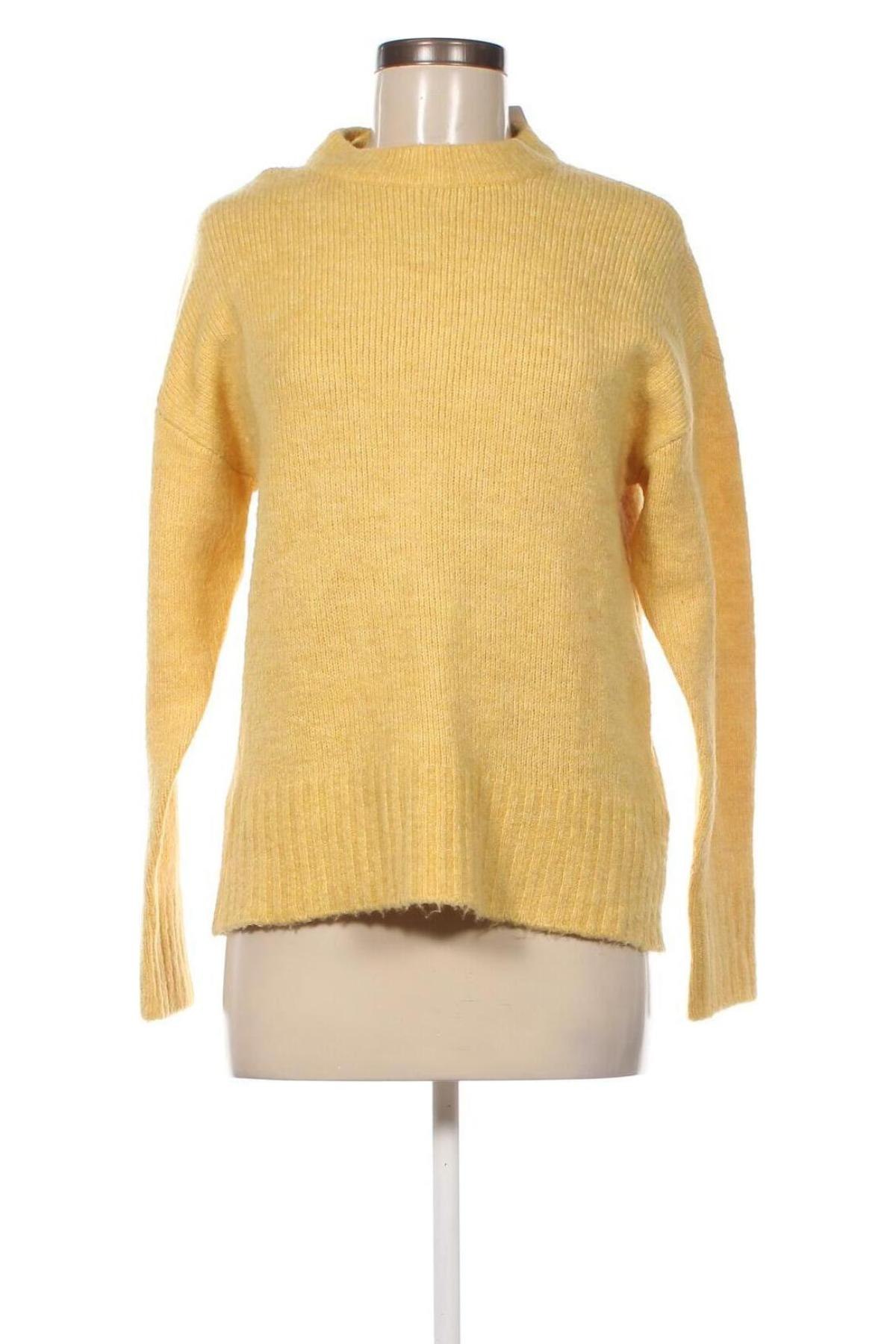 Γυναικείο πουλόβερ Amisu, Μέγεθος XS, Χρώμα Κίτρινο, Τιμή 17,94 €
