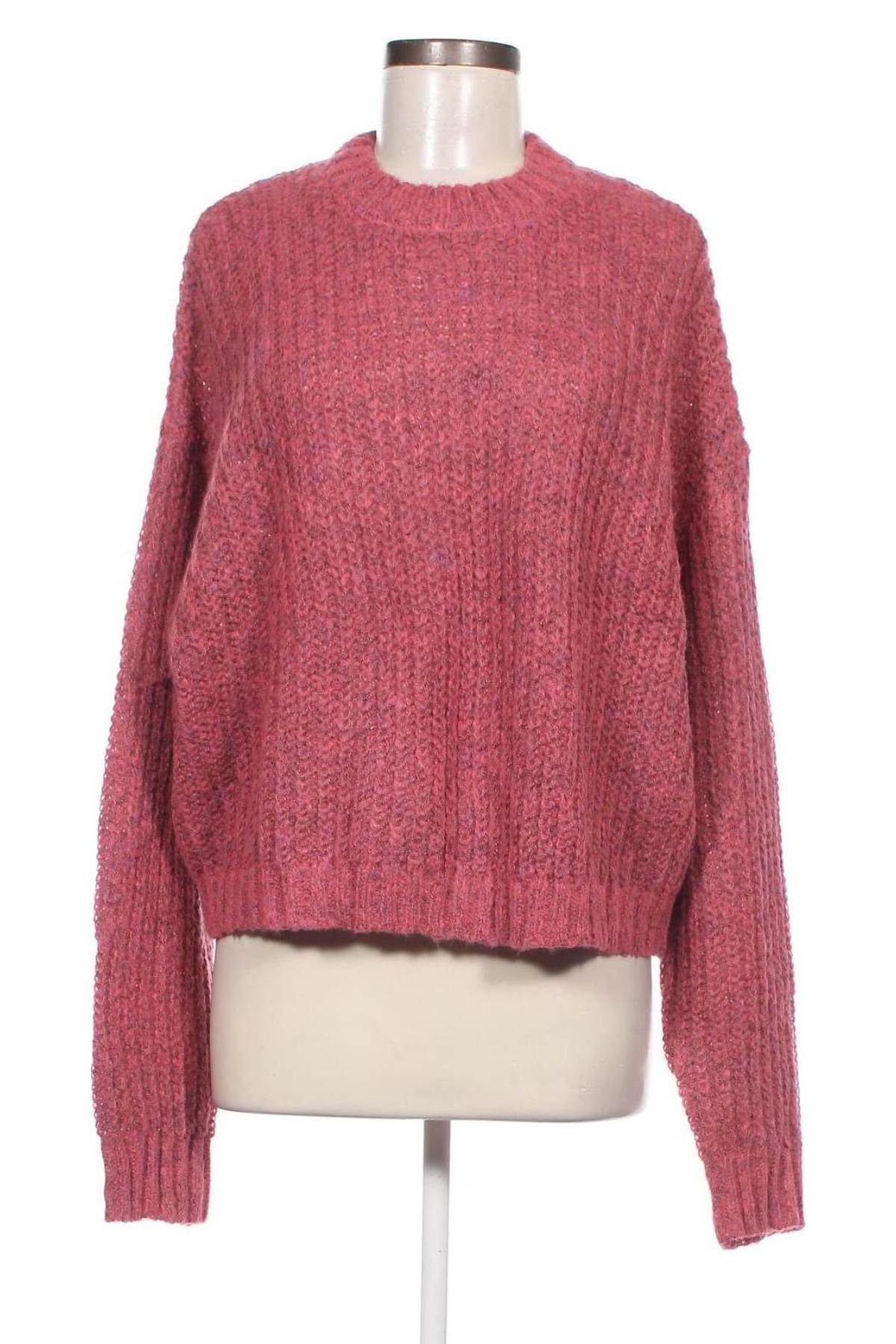 Дамски пуловер Bershka, Размер L, Цвят Розов, Цена 11,89 лв.
