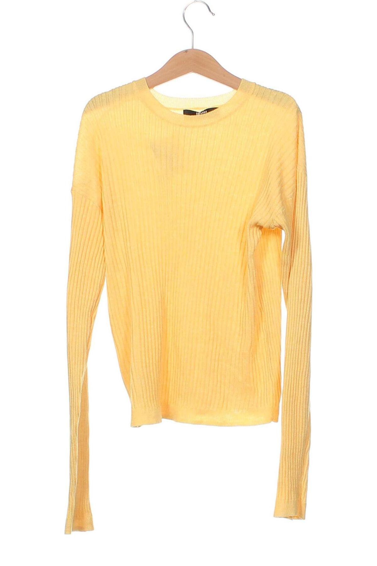 Γυναικείο πουλόβερ Bershka, Μέγεθος XS, Χρώμα Κίτρινο, Τιμή 3,71 €