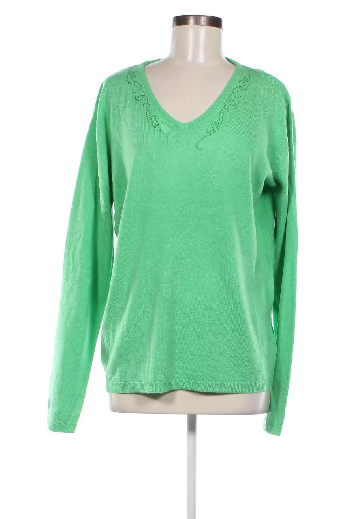 Γυναικείο πουλόβερ Blue Seven, Μέγεθος XL, Χρώμα Πράσινο, Τιμή 12,34 €