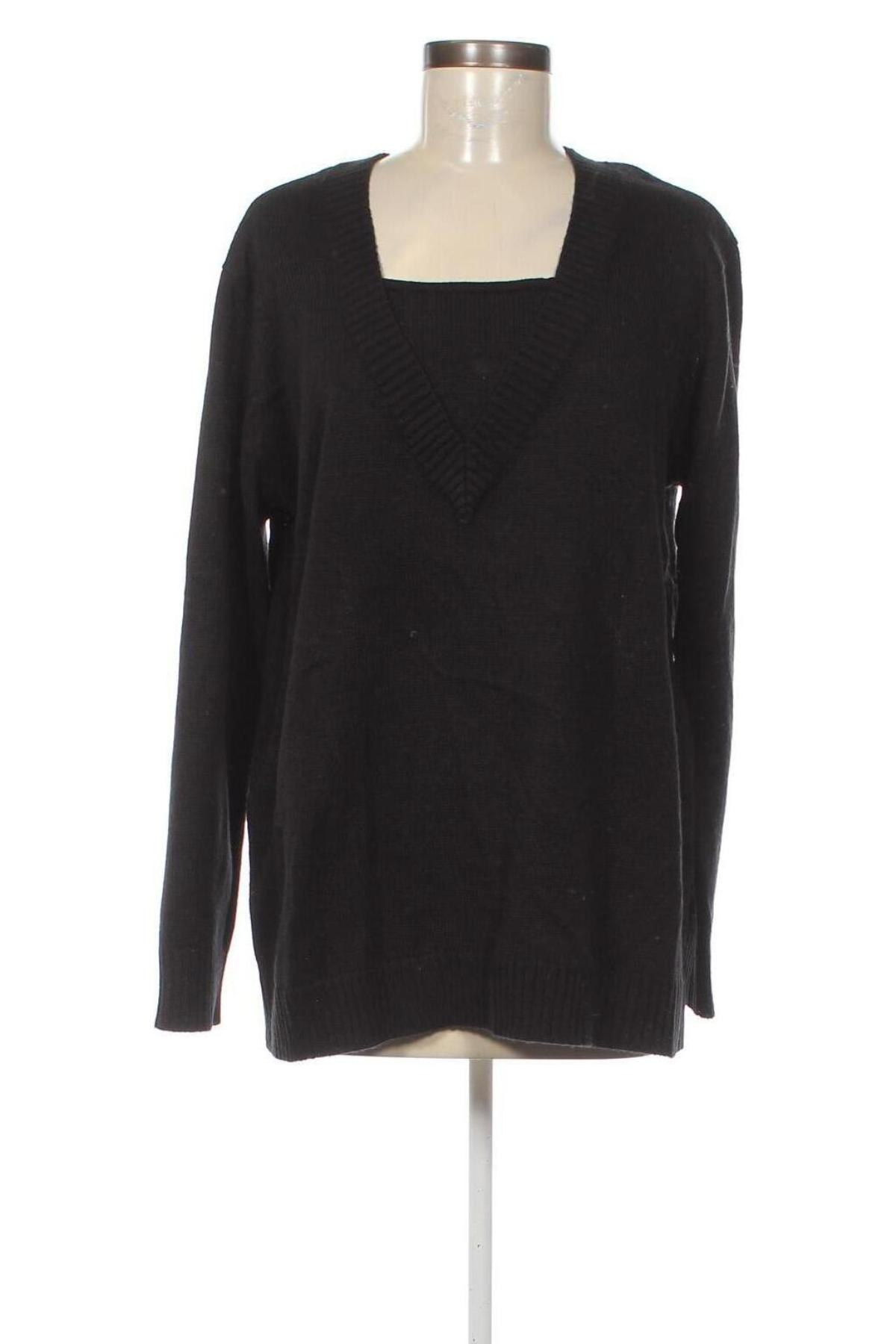 Дамски пуловер Bpc Bonprix Collection, Размер XXL, Цвят Черен, Цена 15,66 лв.