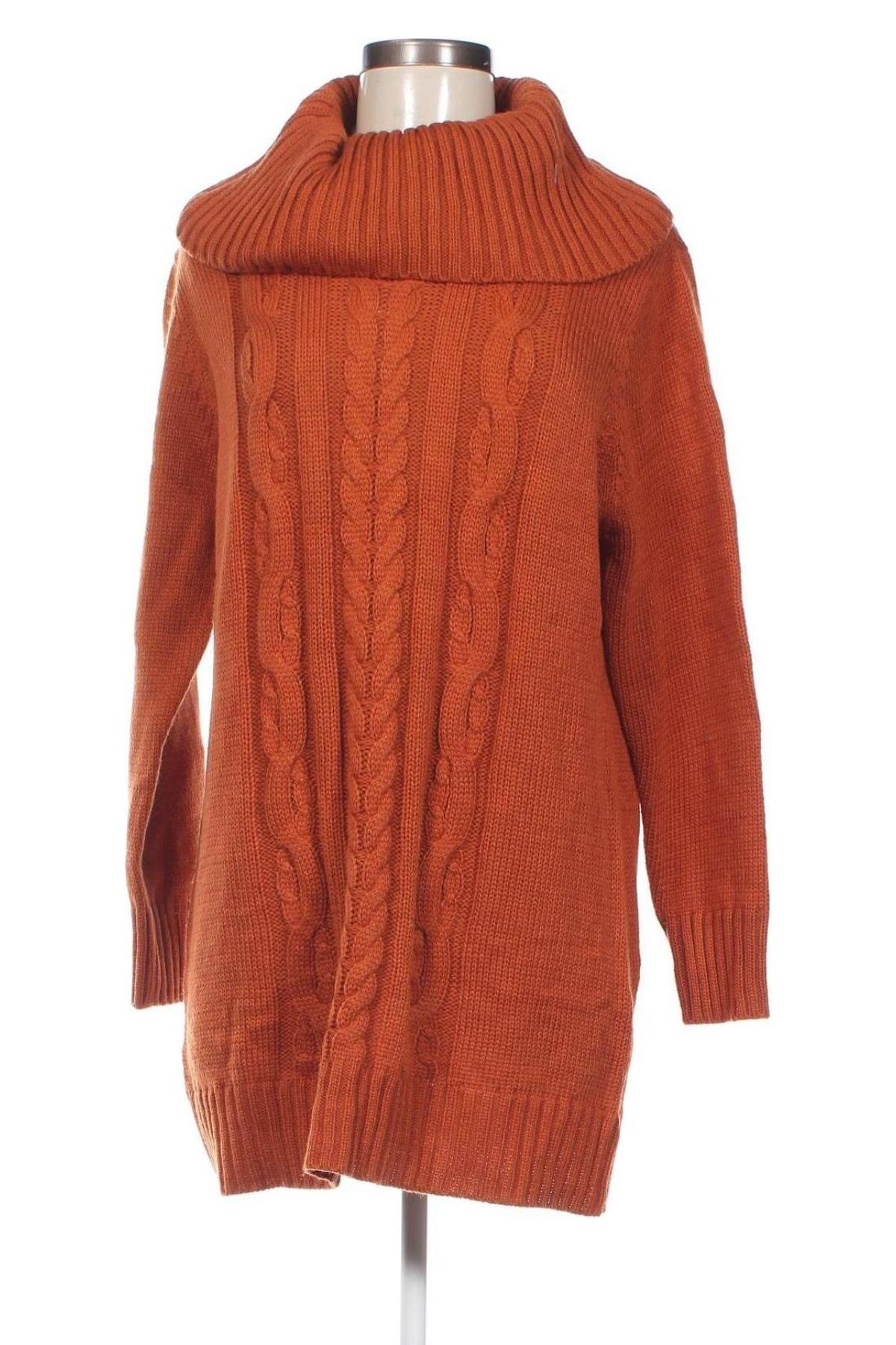 Дамски пуловер Canda, Размер L, Цвят Оранжев, Цена 8,99 лв.