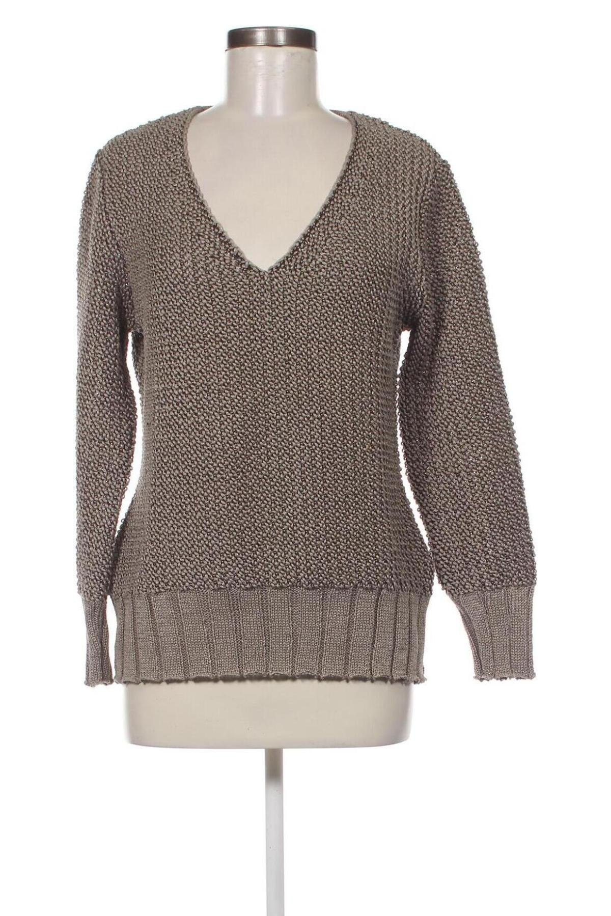 Дамски пуловер Carlo Colucci, Размер M, Цвят Бежов, Цена 27,03 лв.