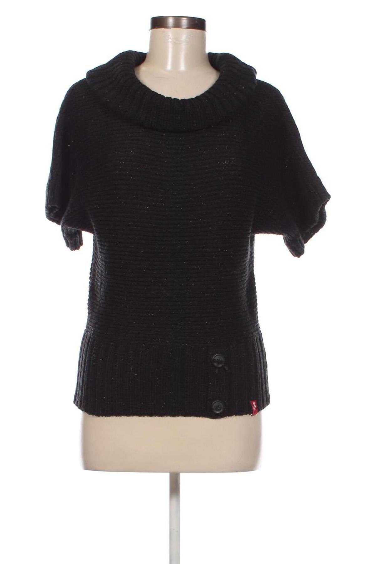 Дамски пуловер Edc By Esprit, Размер L, Цвят Черен, Цена 11,89 лв.