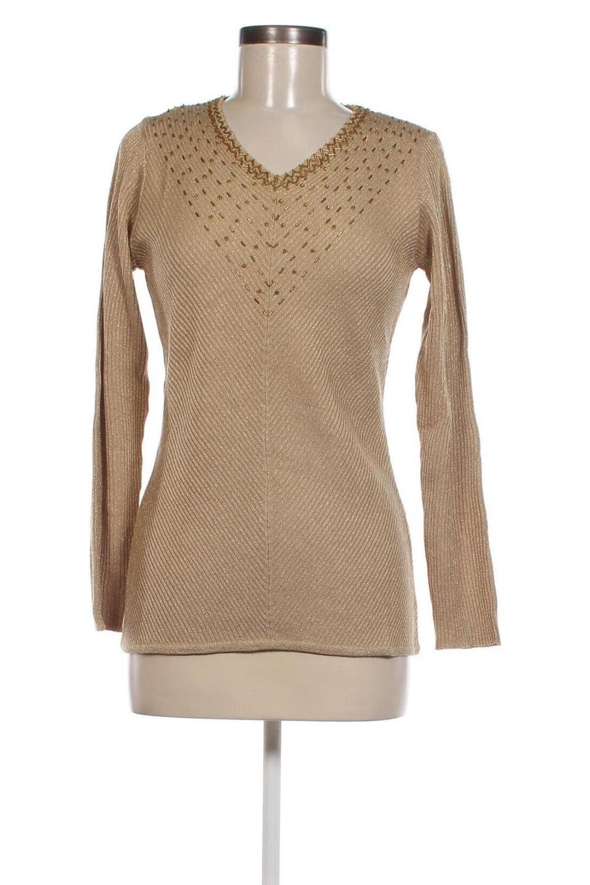 Дамски пуловер Feelgood, Размер S, Цвят Златист, Цена 11,70 лв.