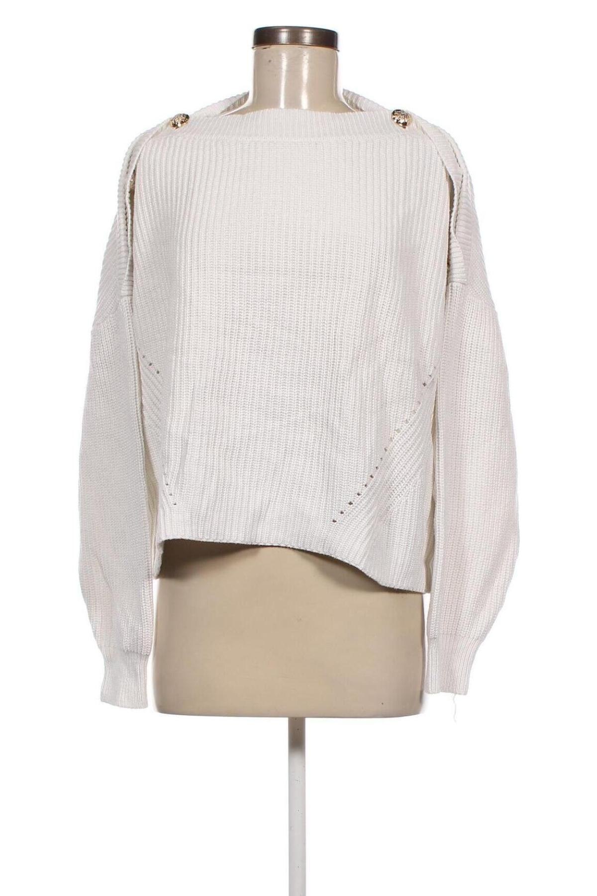 Γυναικείο πουλόβερ Guess, Μέγεθος L, Χρώμα Λευκό, Τιμή 36,49 €