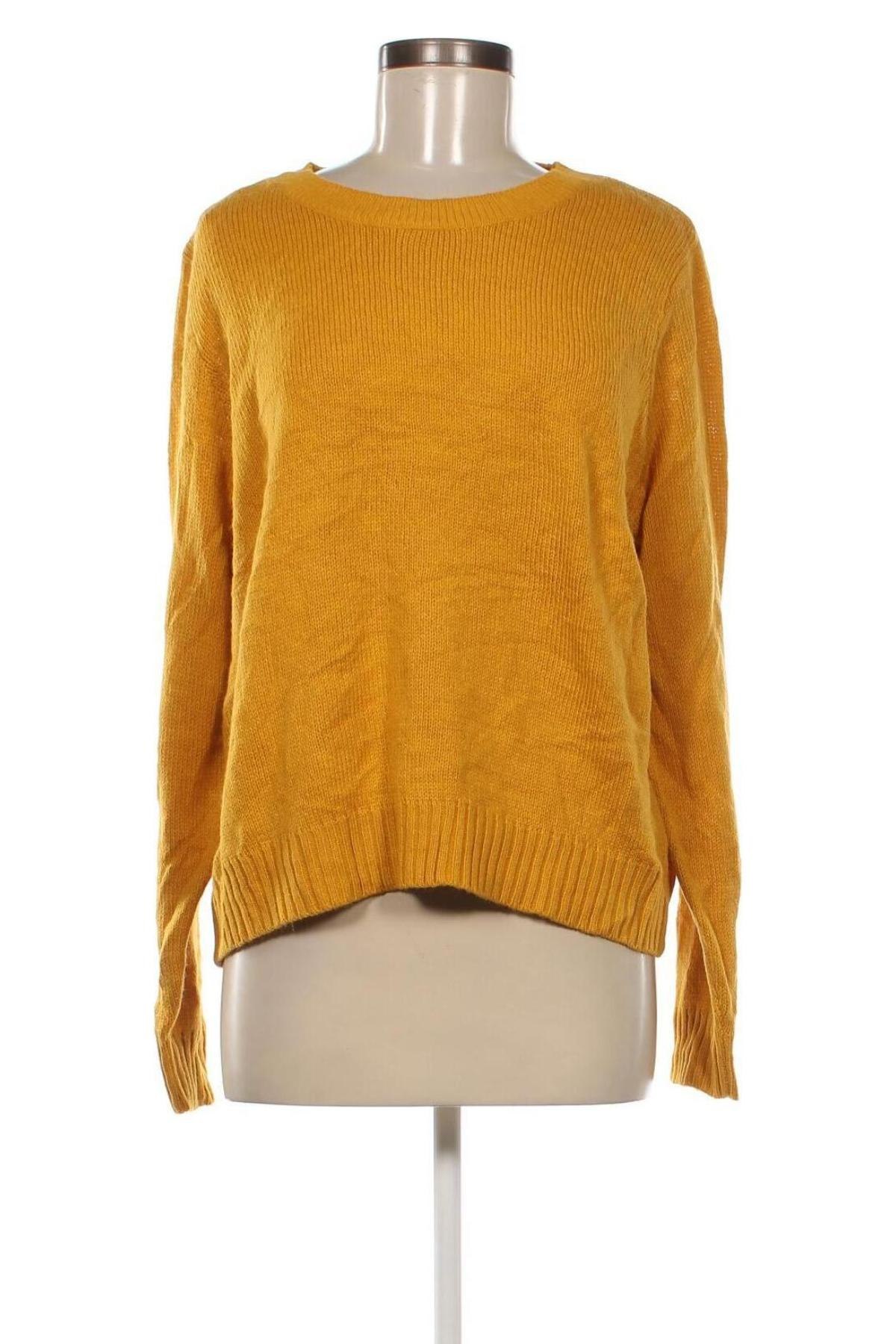 Дамски пуловер H&M Divided, Размер L, Цвят Жълт, Цена 13,05 лв.