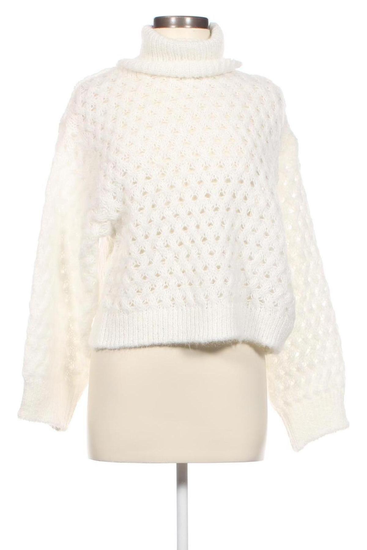 Дамски пуловер H&M Divided, Размер M, Цвят Бял, Цена 10,44 лв.