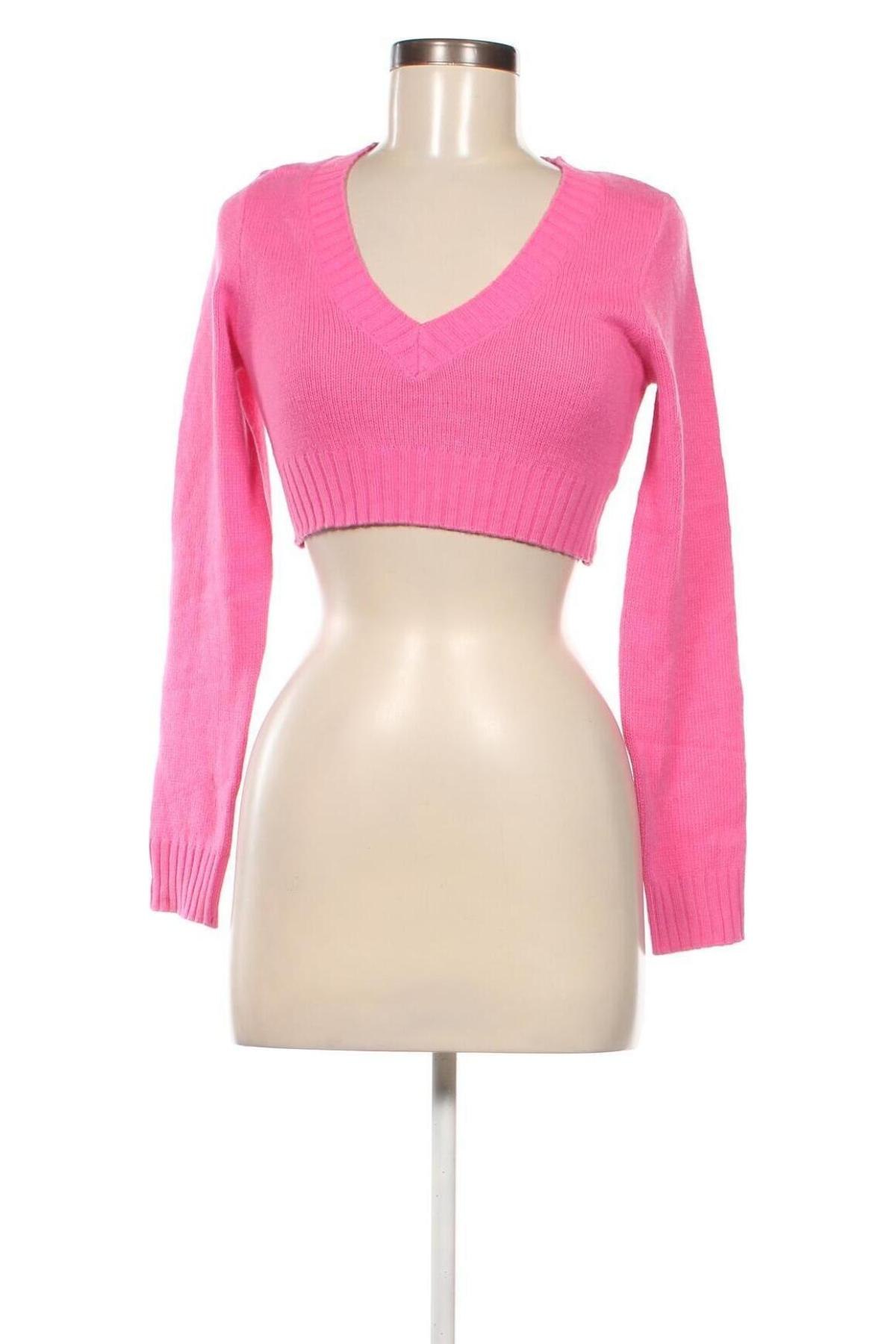 Дамски пуловер H&M Divided, Размер XS, Цвят Розов, Цена 11,02 лв.