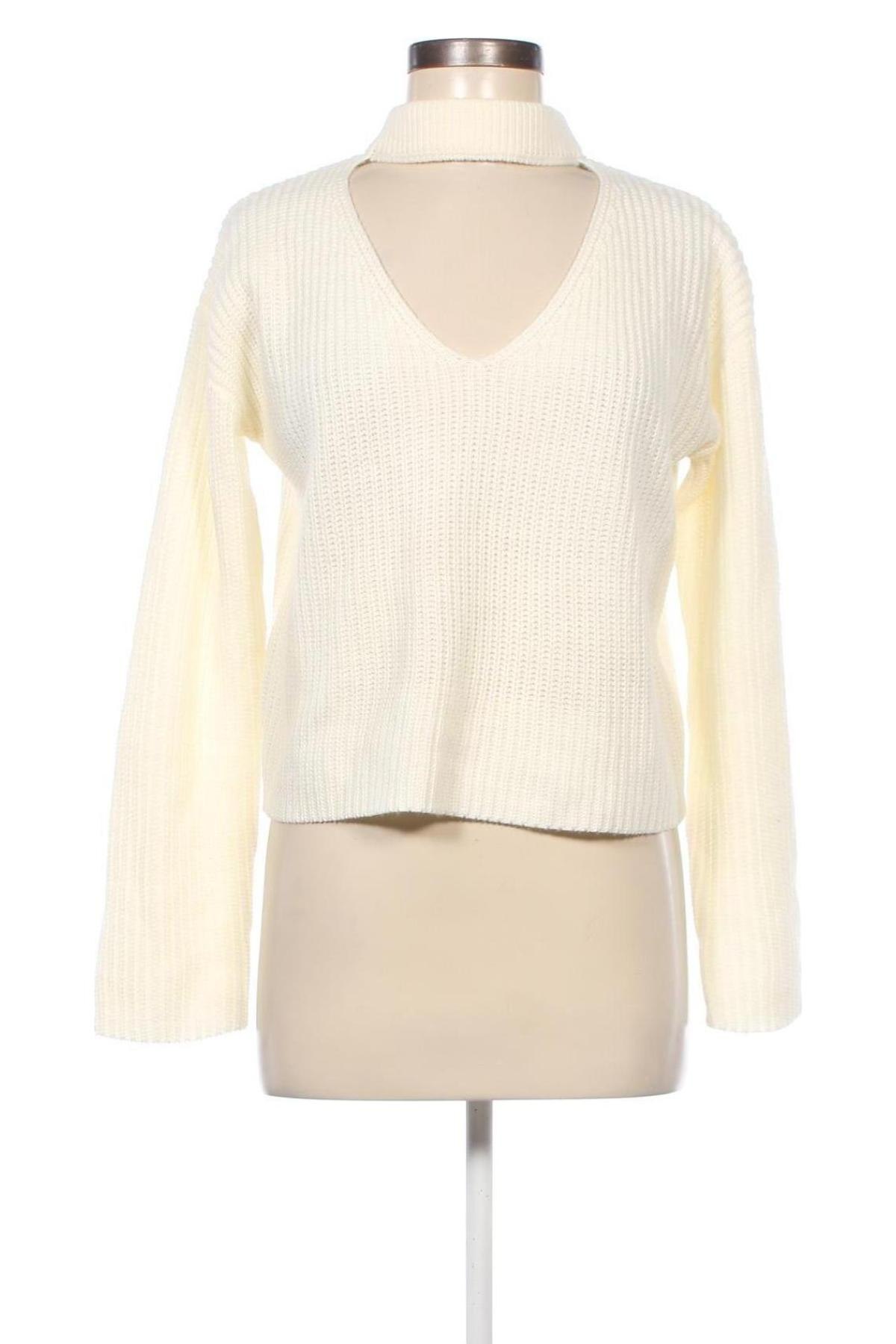 Дамски пуловер H&M Divided, Размер XS, Цвят Екрю, Цена 11,31 лв.