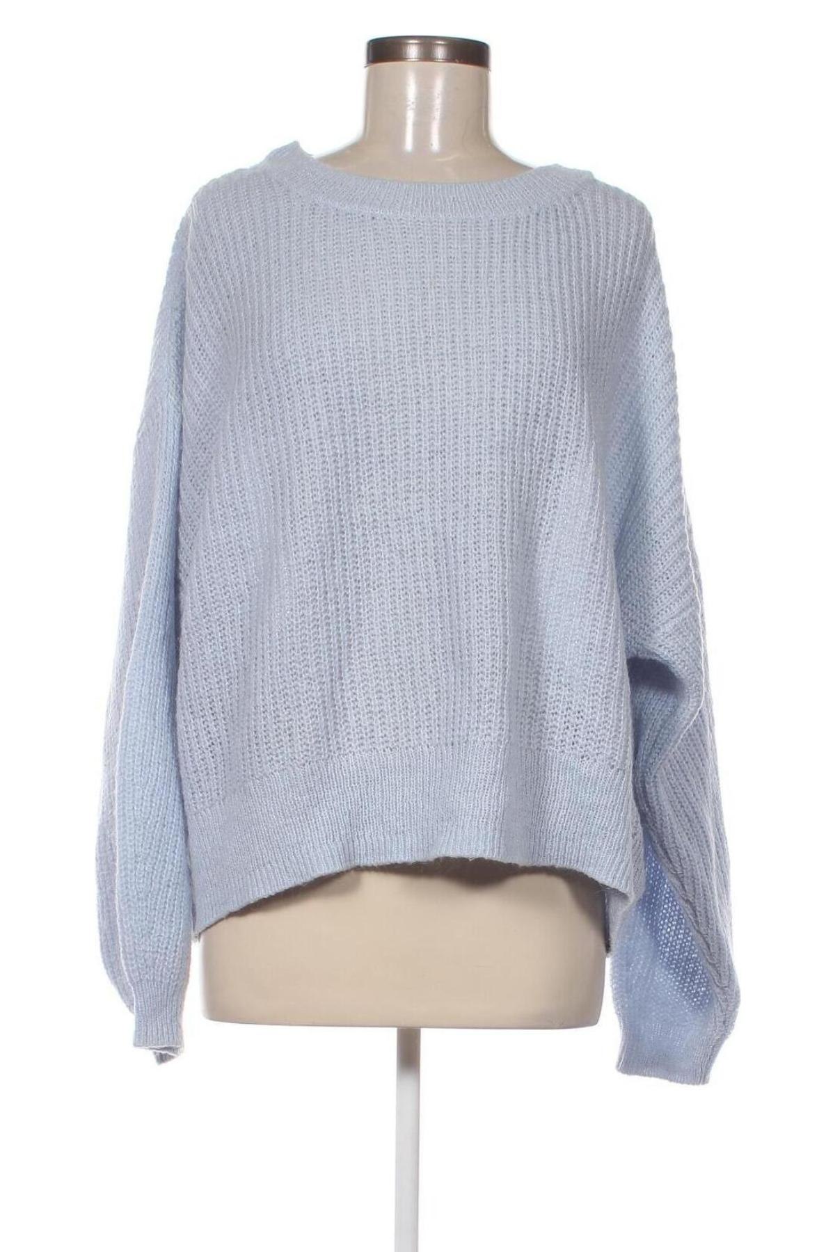 Дамски пуловер H&M L.O.G.G., Размер L, Цвят Син, Цена 29,00 лв.
