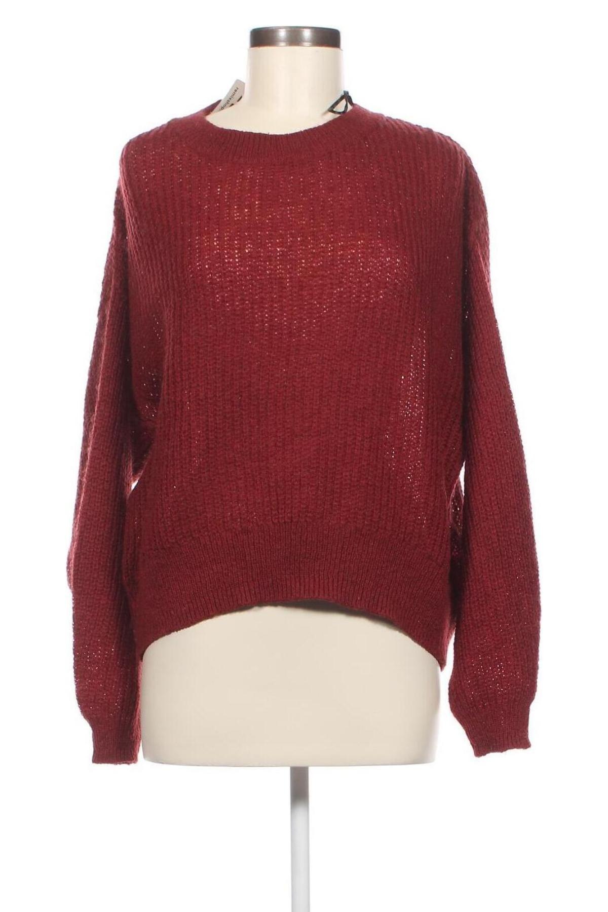 Дамски пуловер H&M L.O.G.G., Размер S, Цвят Червен, Цена 11,02 лв.
