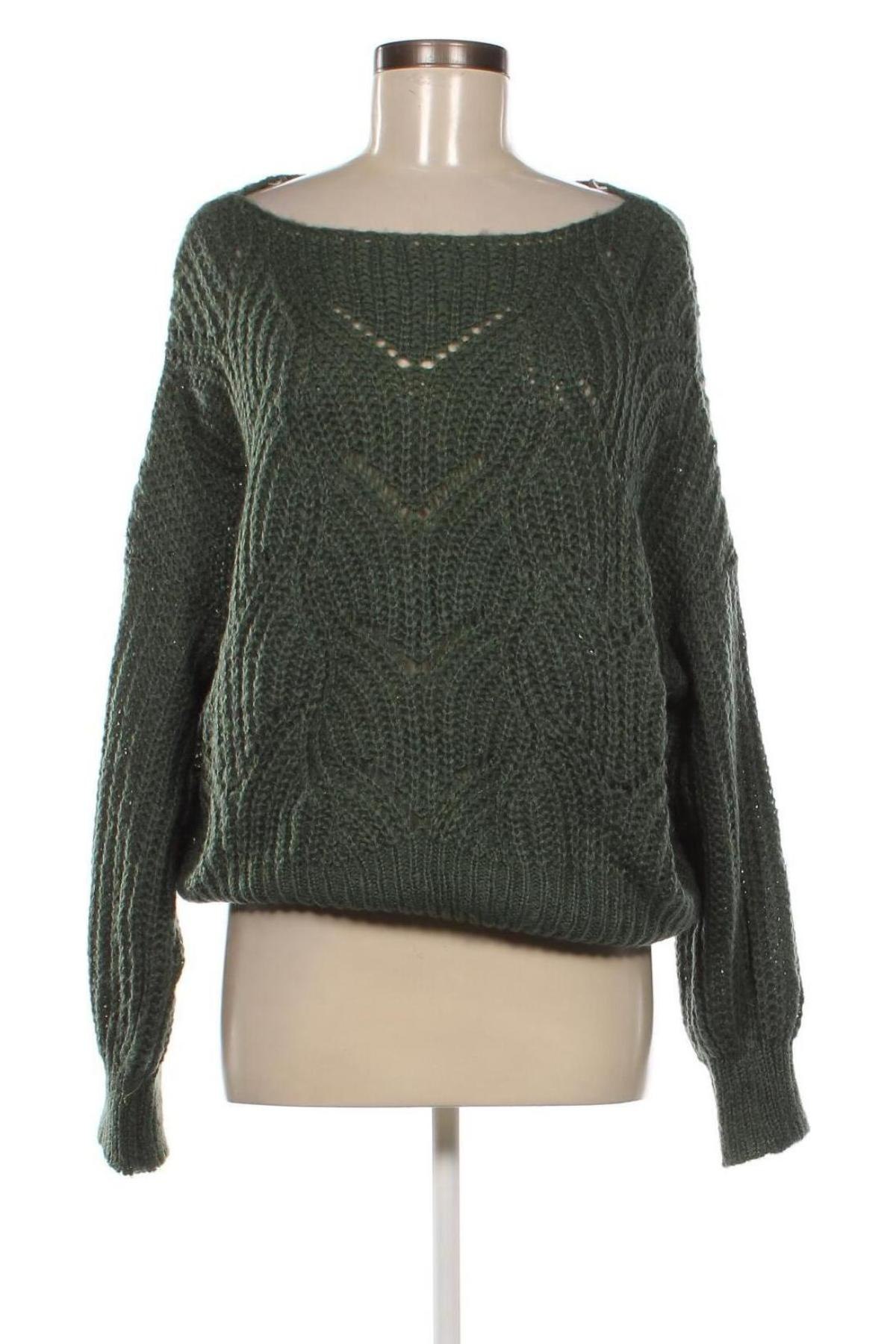 Дамски пуловер Js Millenium, Размер M, Цвят Зелен, Цена 13,05 лв.
