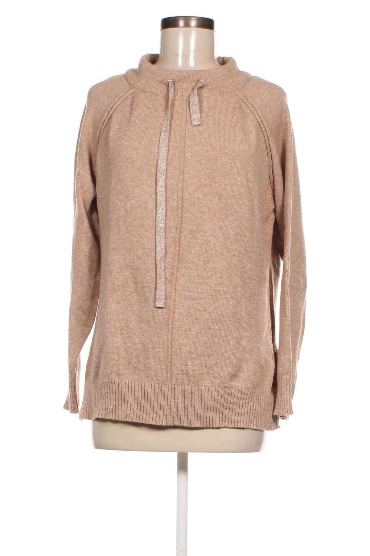 Дамски пуловер Laura Torelli, Размер L, Цвят Бежов, Цена 6,09 лв.
