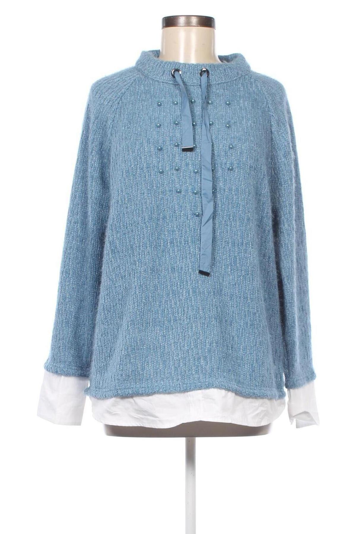 Дамски пуловер Laura Torelli, Размер M, Цвят Син, Цена 13,05 лв.