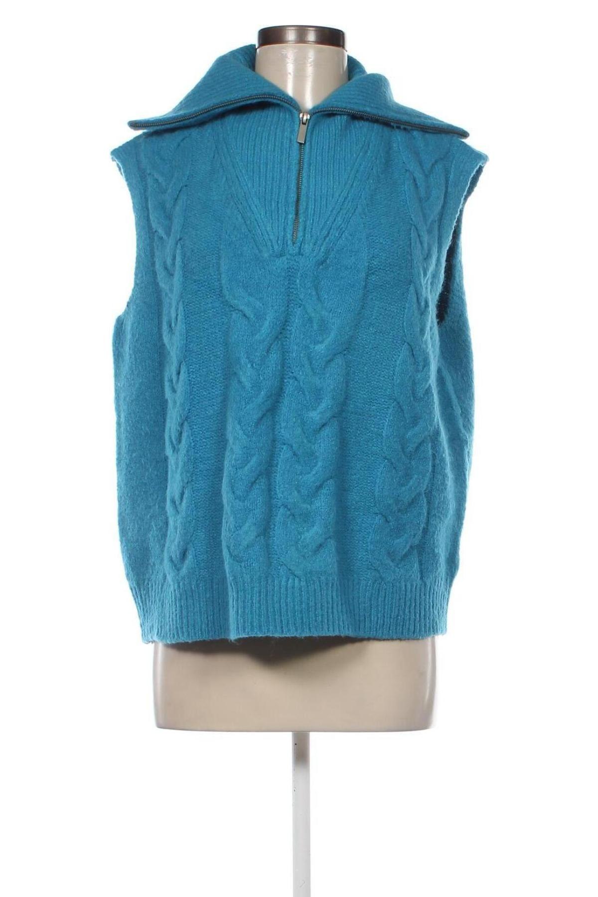 Дамски пуловер Laura Torelli, Размер M, Цвят Син, Цена 4,35 лв.