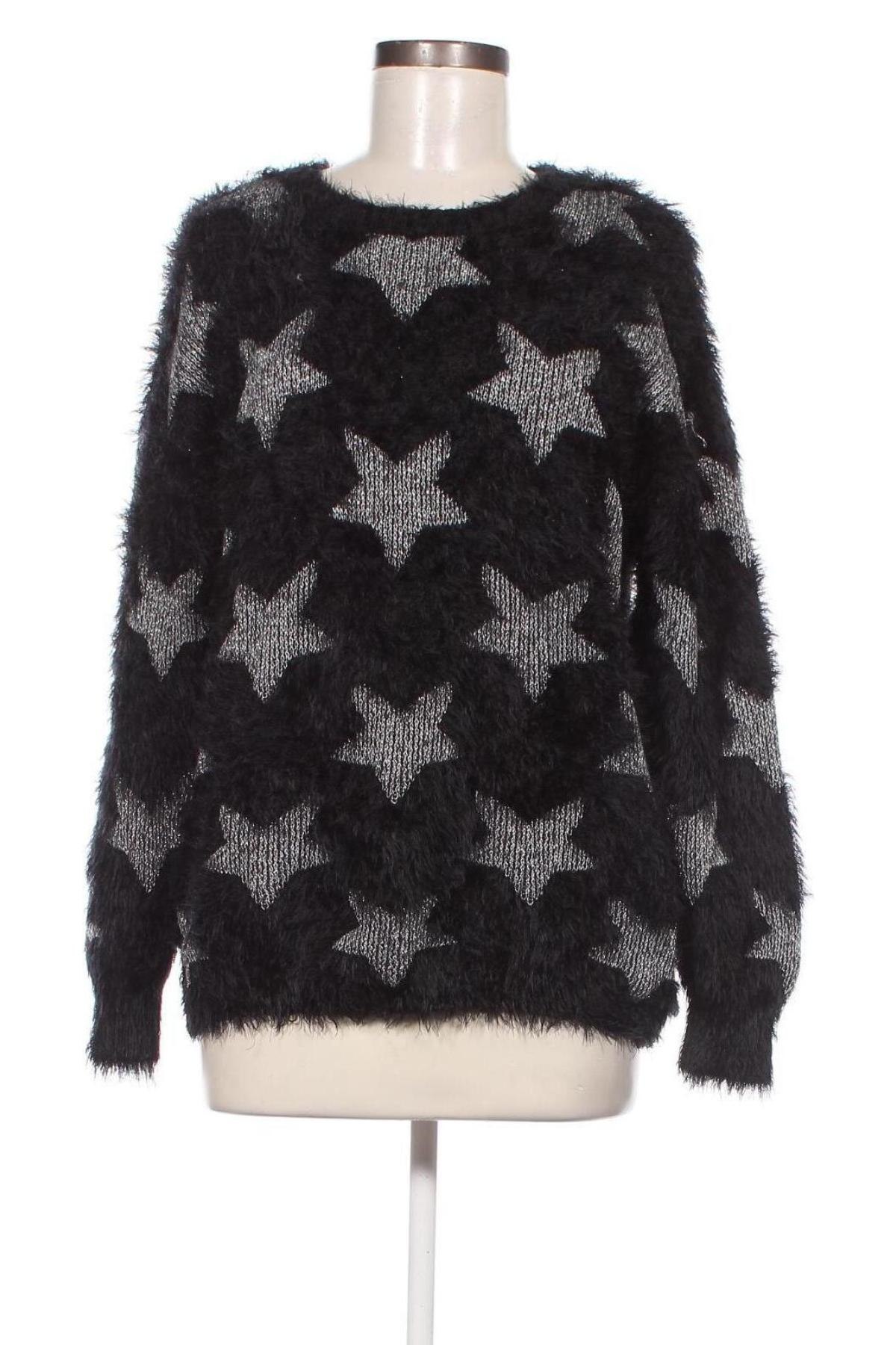 Дамски пуловер Laura Torelli, Размер M, Цвят Черен, Цена 4,35 лв.
