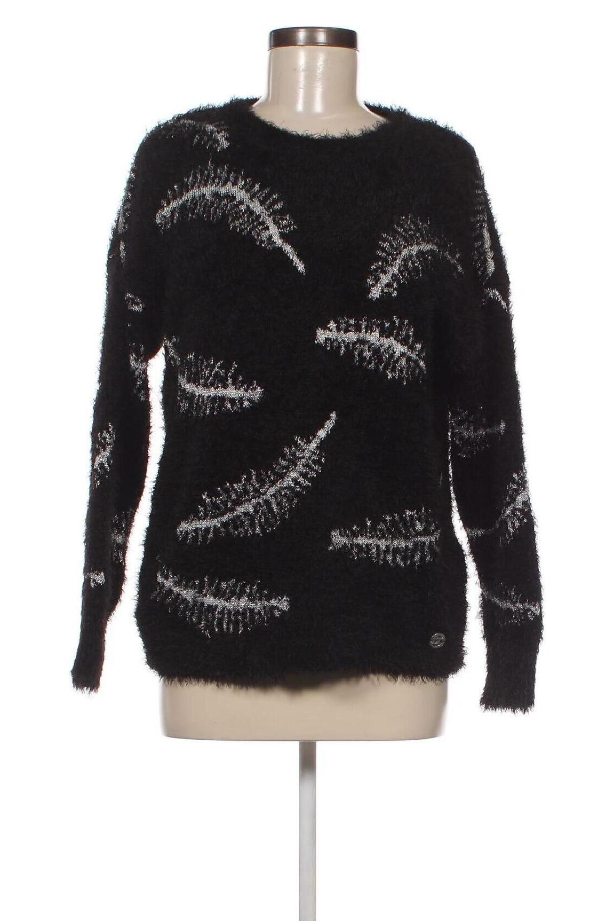 Дамски пуловер Laura Torelli, Размер M, Цвят Черен, Цена 8,99 лв.