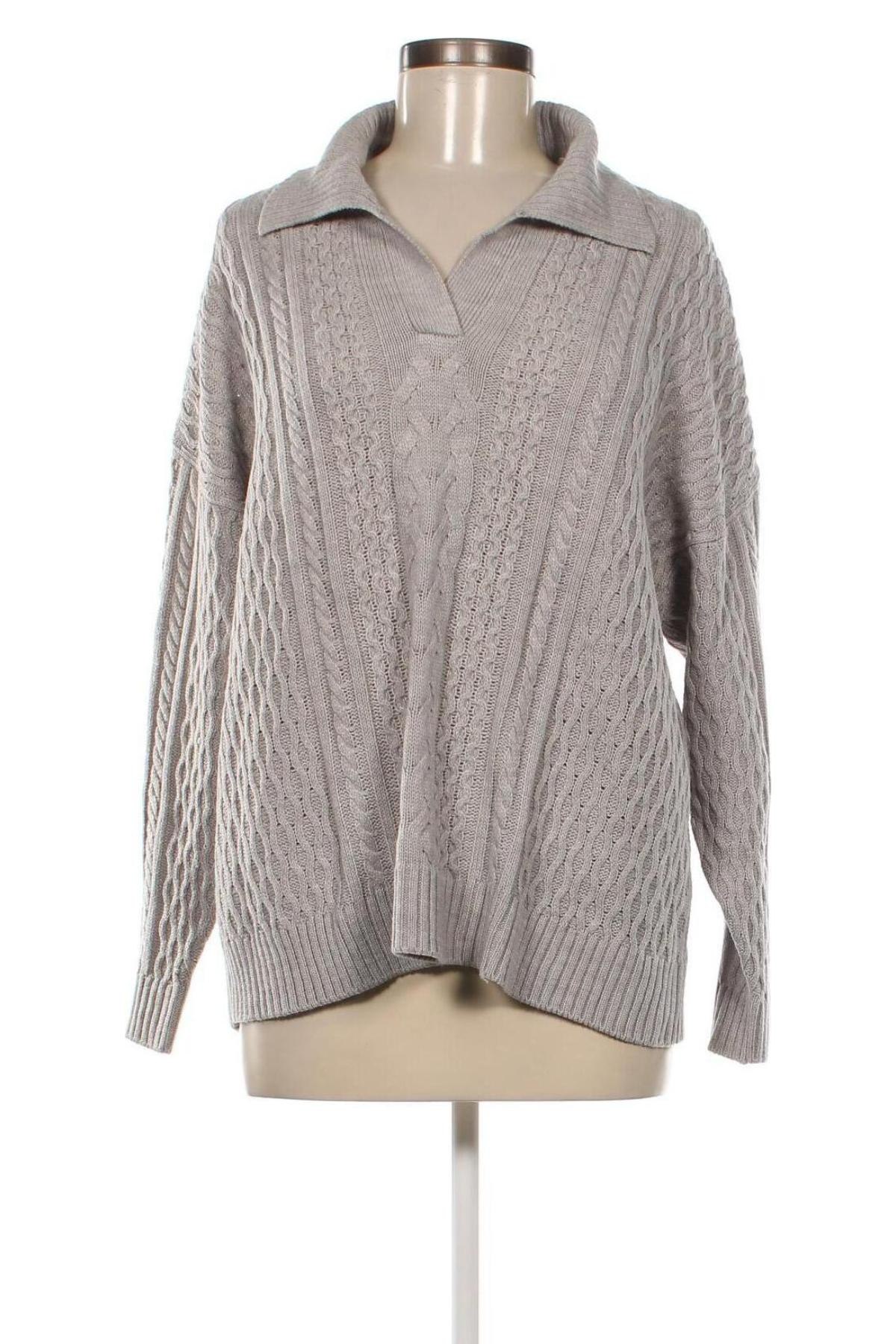 Γυναικείο πουλόβερ Laura Torelli, Μέγεθος L, Χρώμα Γκρί, Τιμή 6,82 €