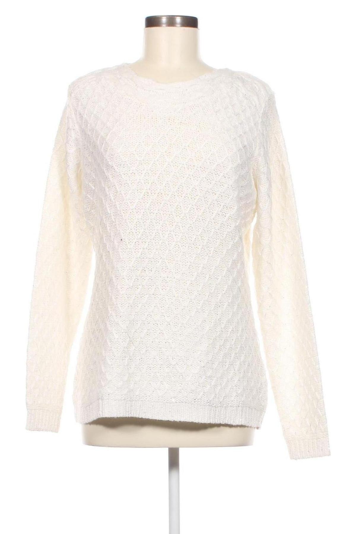 Γυναικείο πουλόβερ Laura Torelli, Μέγεθος M, Χρώμα Λευκό, Τιμή 6,82 €