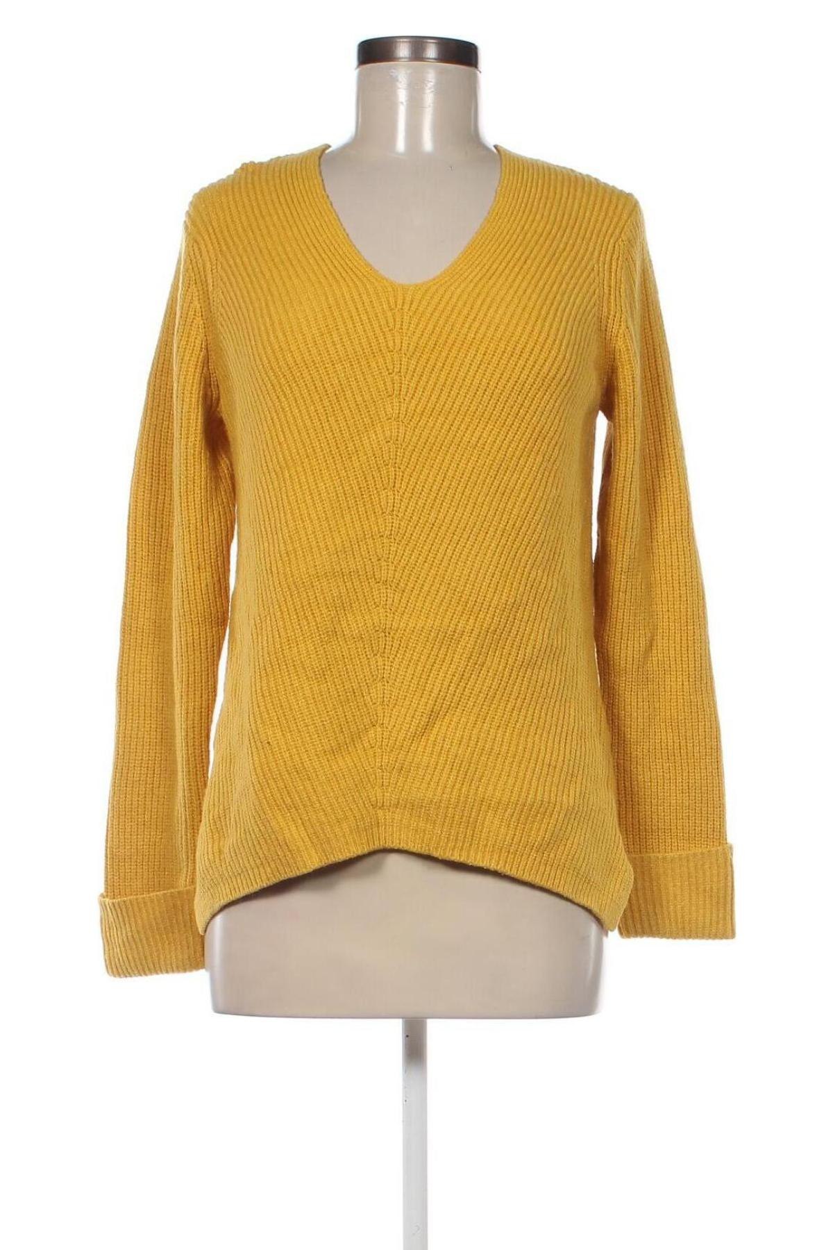 Дамски пуловер Linea Tesini, Размер M, Цвят Жълт, Цена 11,07 лв.