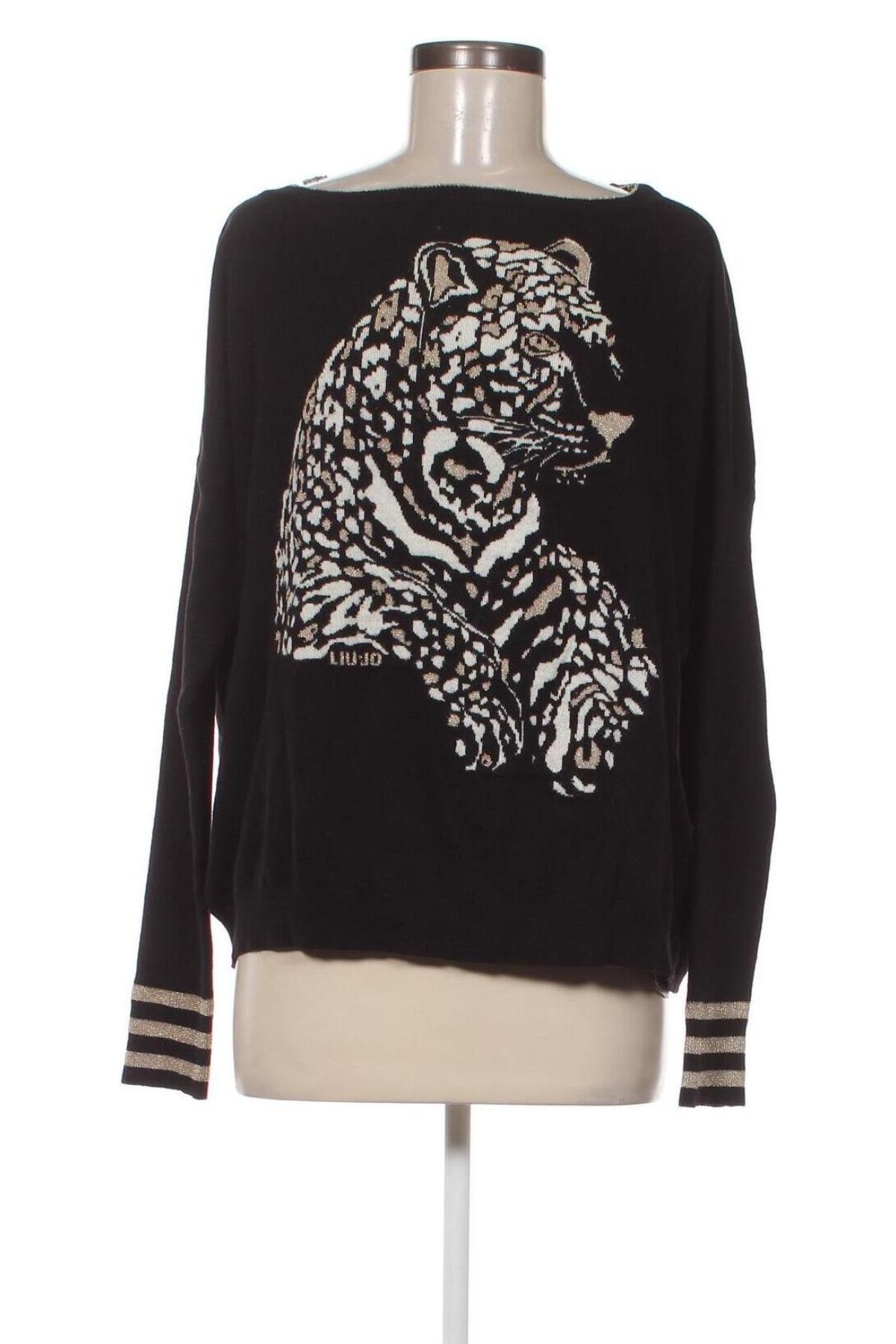 Γυναικείο πουλόβερ Liu Jo, Μέγεθος XL, Χρώμα Μαύρο, Τιμή 61,24 €