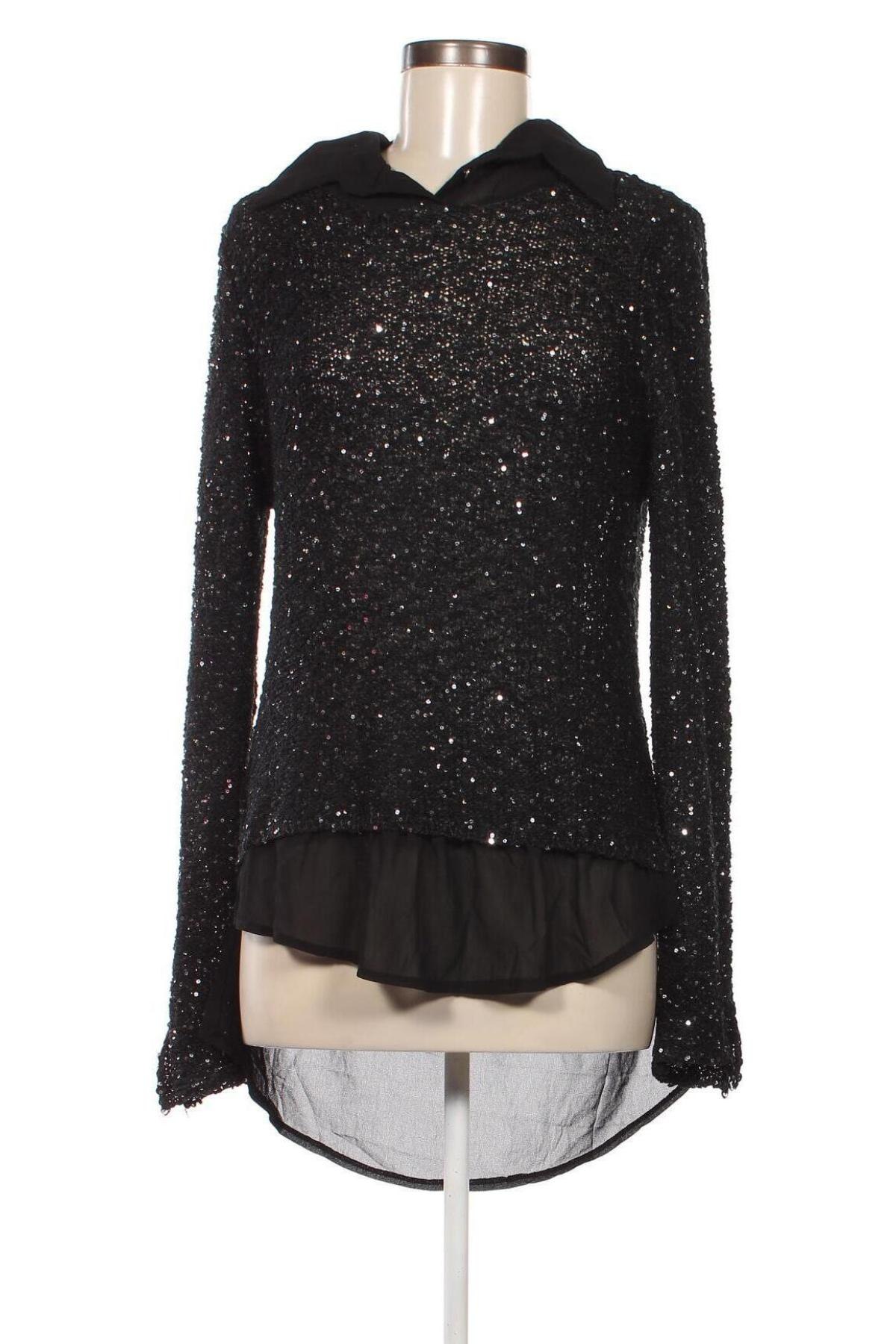 Дамски пуловер Madonna, Размер M, Цвят Черен, Цена 8,12 лв.
