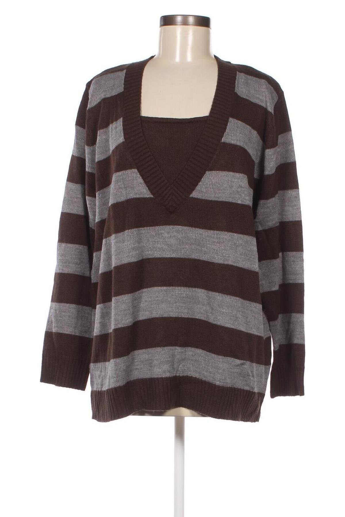 Γυναικείο πουλόβερ Mia Linea, Μέγεθος XXL, Χρώμα Πολύχρωμο, Τιμή 9,15 €