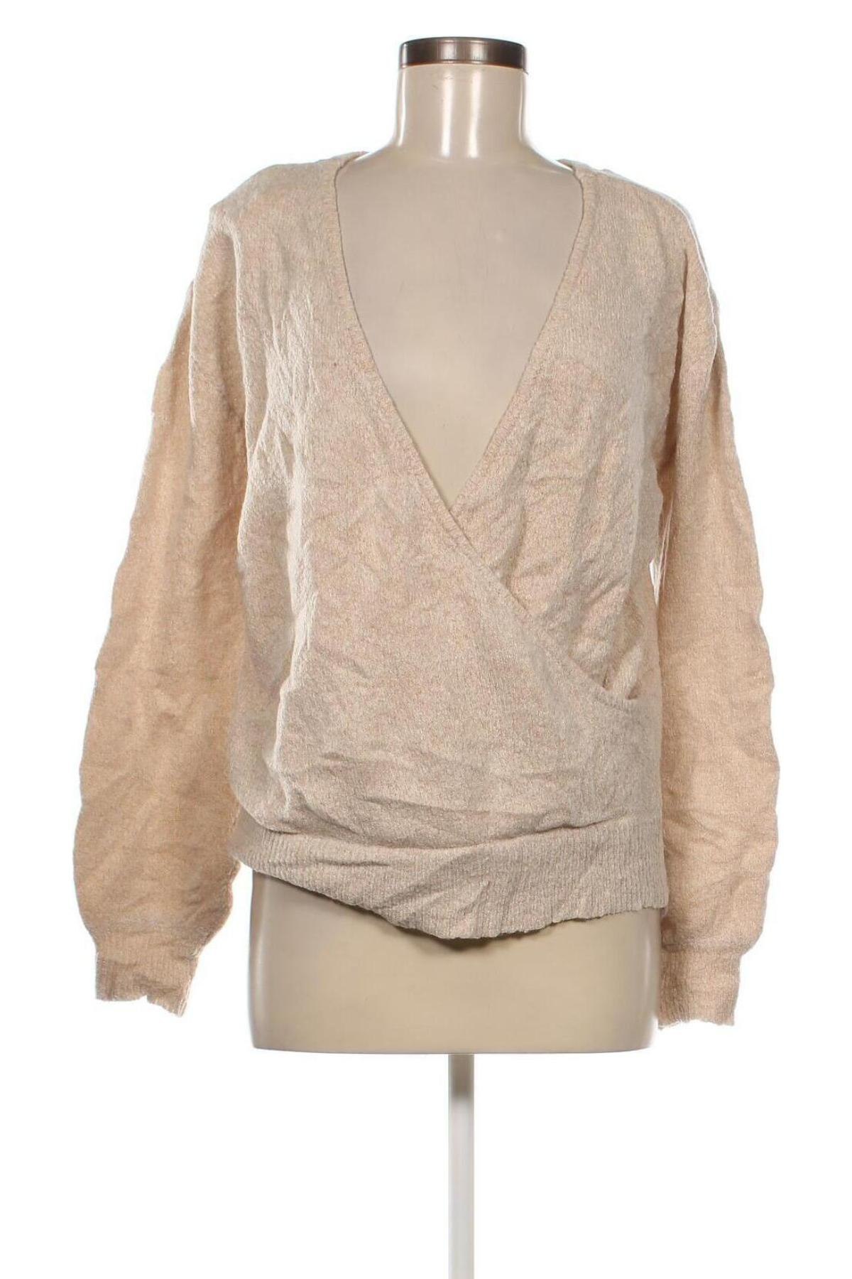 Γυναικείο πουλόβερ NA-KD, Μέγεθος S, Χρώμα  Μπέζ, Τιμή 4,33 €