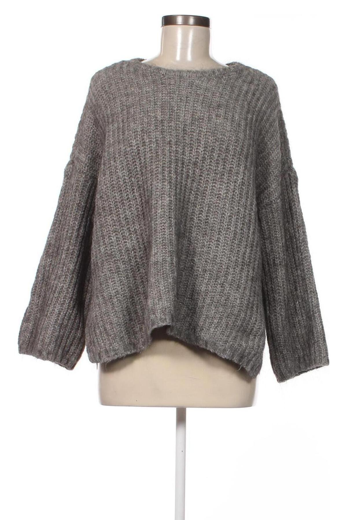 Γυναικείο πουλόβερ Pieces, Μέγεθος S, Χρώμα Γκρί, Τιμή 6,51 €