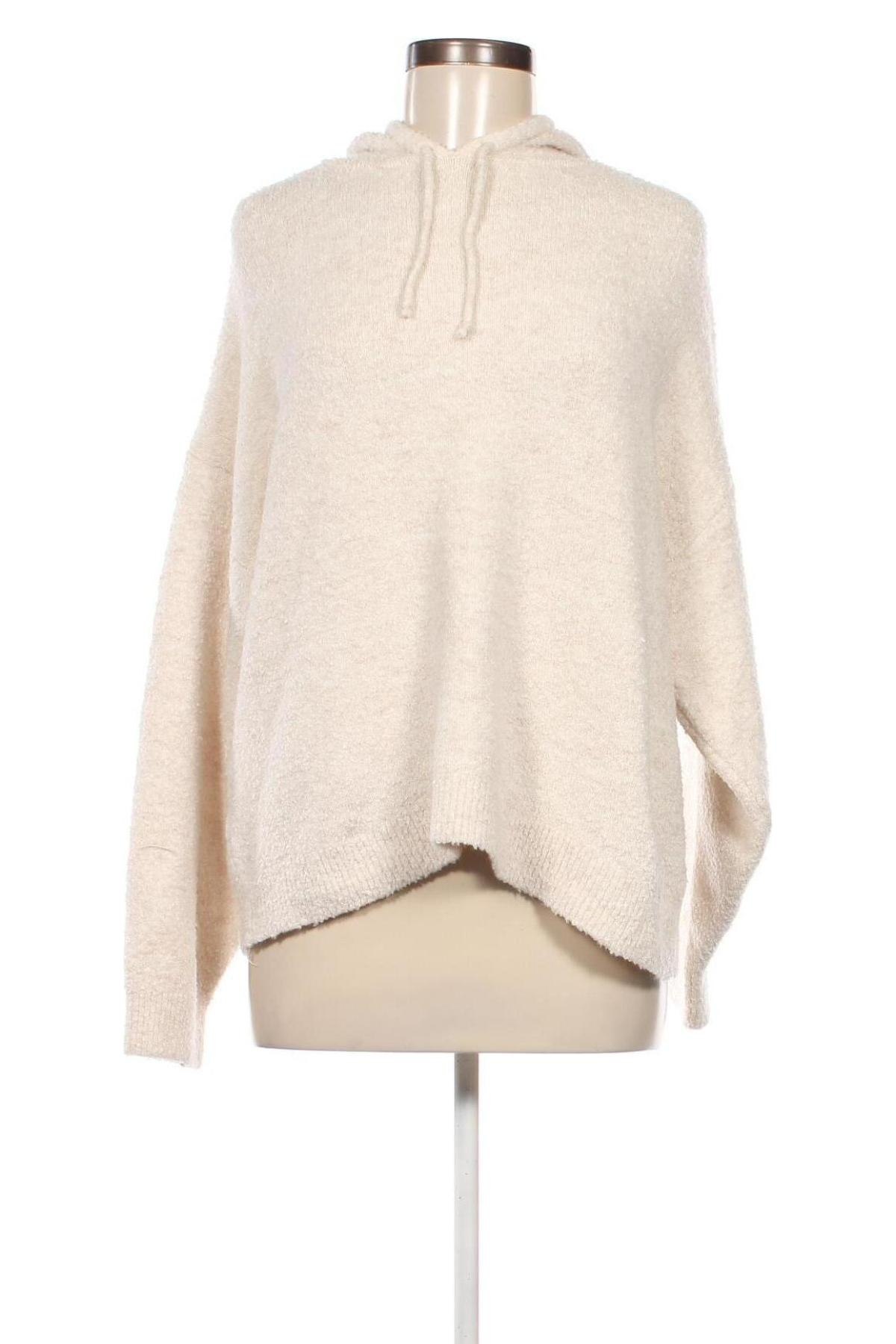 Дамски пуловер Pull&Bear, Размер L, Цвят Бял, Цена 8,70 лв.