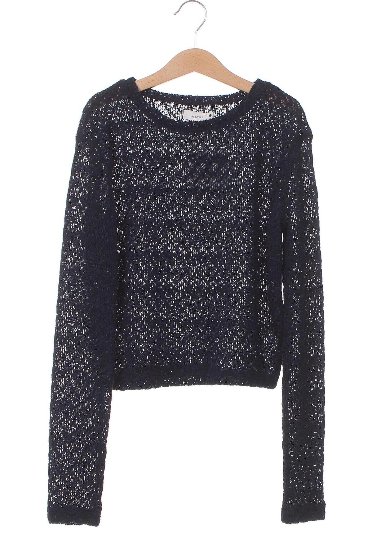 Дамски пуловер Reserved, Размер XS, Цвят Син, Цена 13,92 лв.