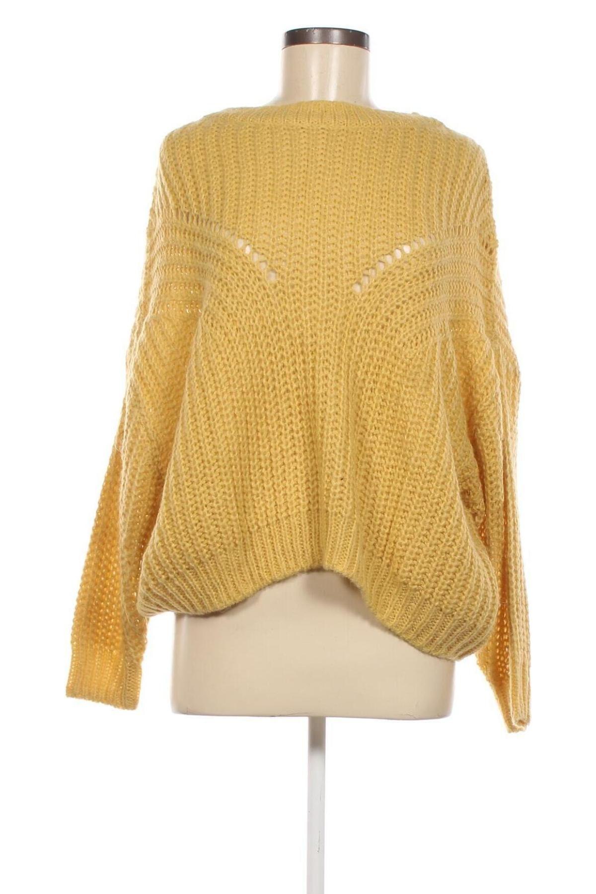 Дамски пуловер Review, Размер M, Цвят Жълт, Цена 16,53 лв.