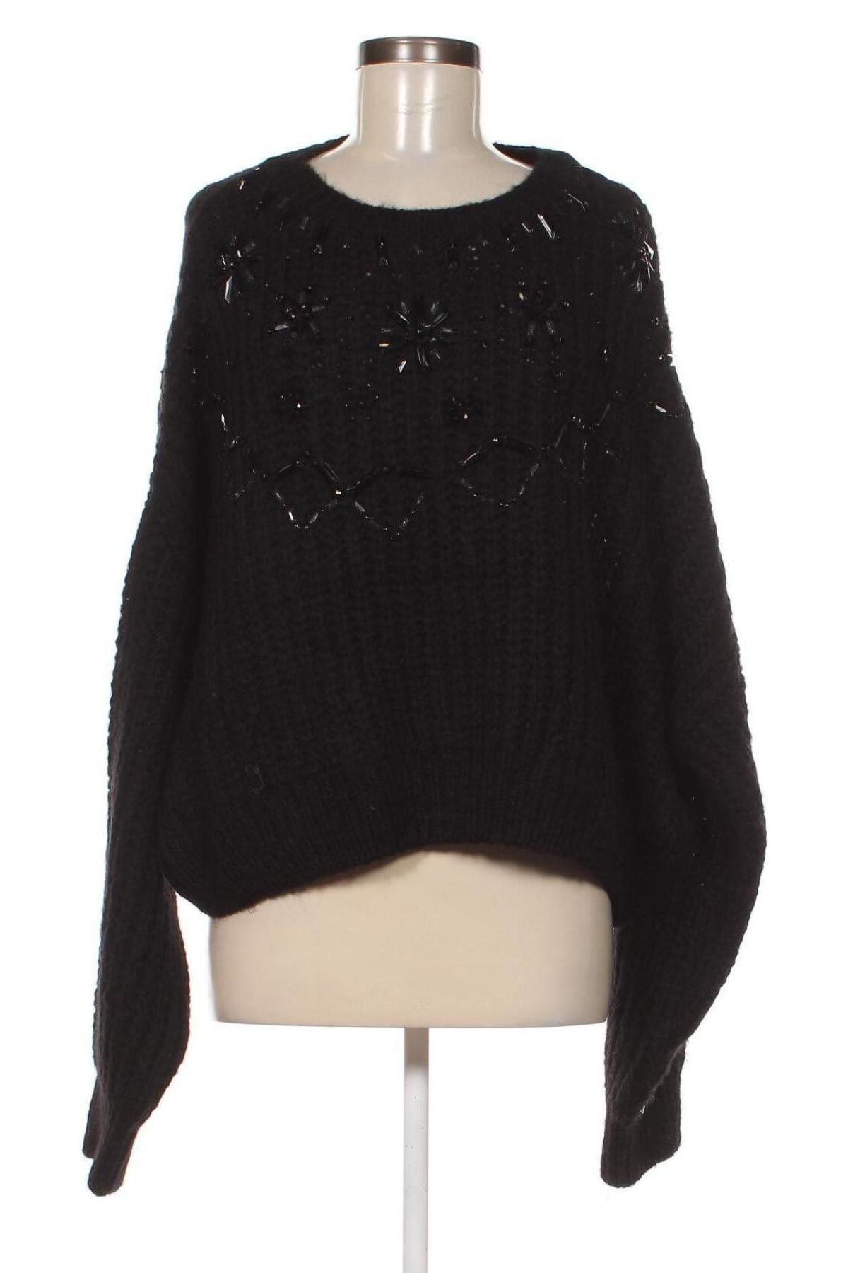 Дамски пуловер Review, Размер M, Цвят Черен, Цена 15,66 лв.