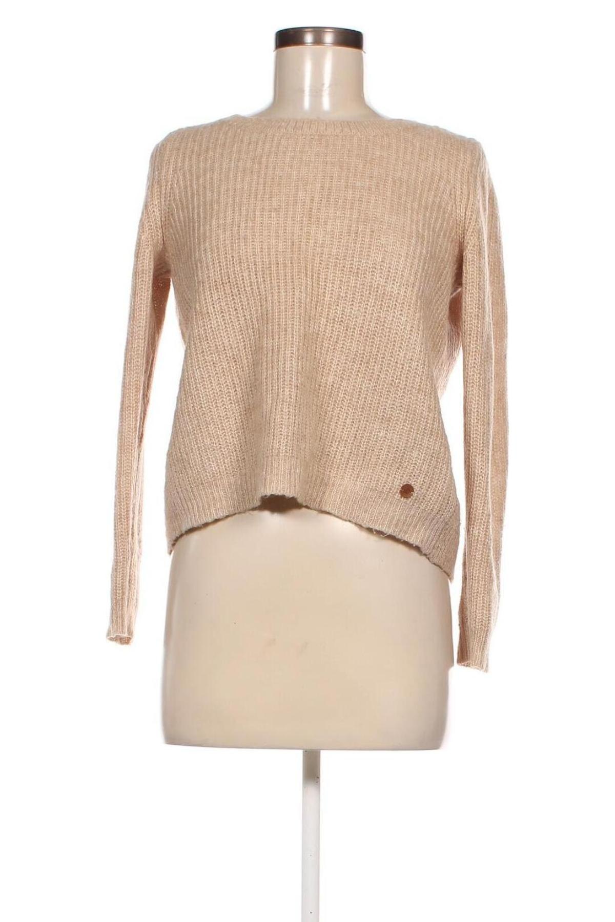 Дамски пуловер S.Oliver, Размер XS, Цвят Бежов, Цена 7,70 лв.