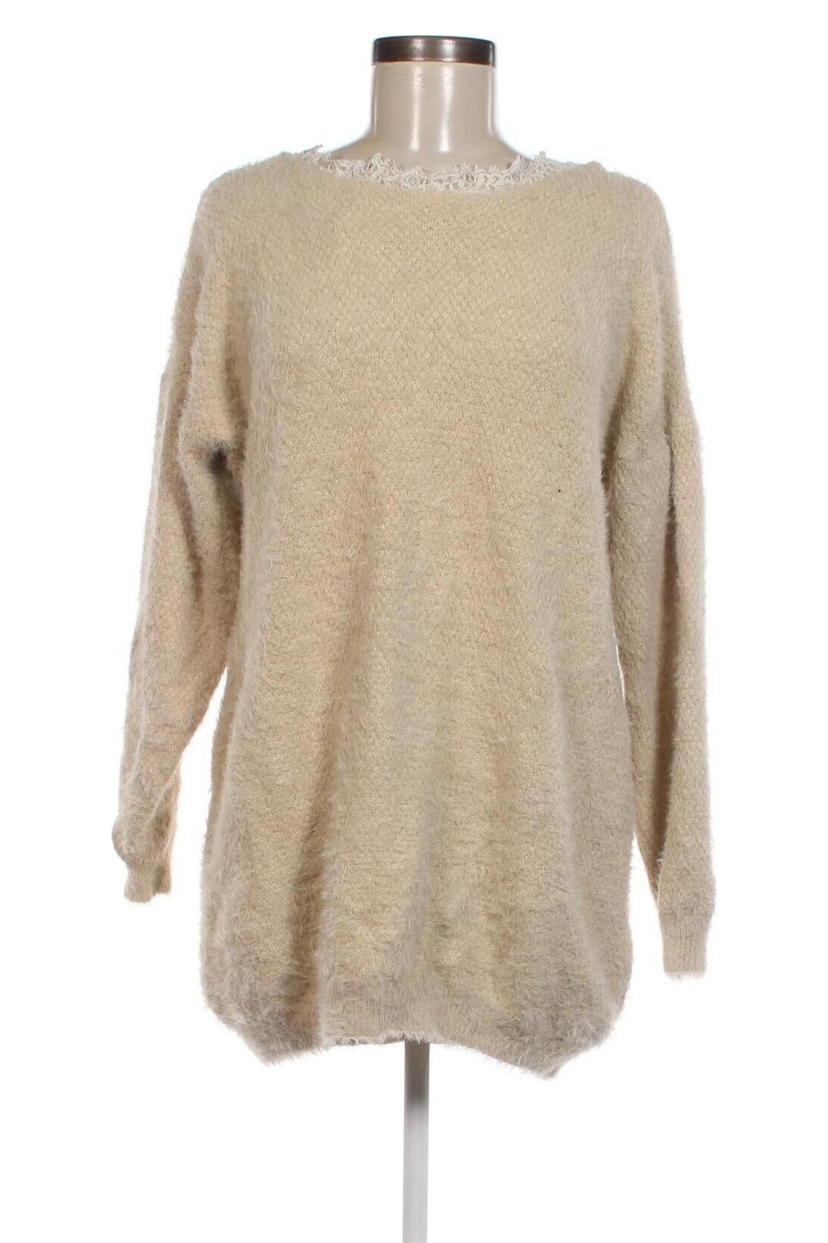 Γυναικείο πουλόβερ SHEIN, Μέγεθος L, Χρώμα Εκρού, Τιμή 6,64 €
