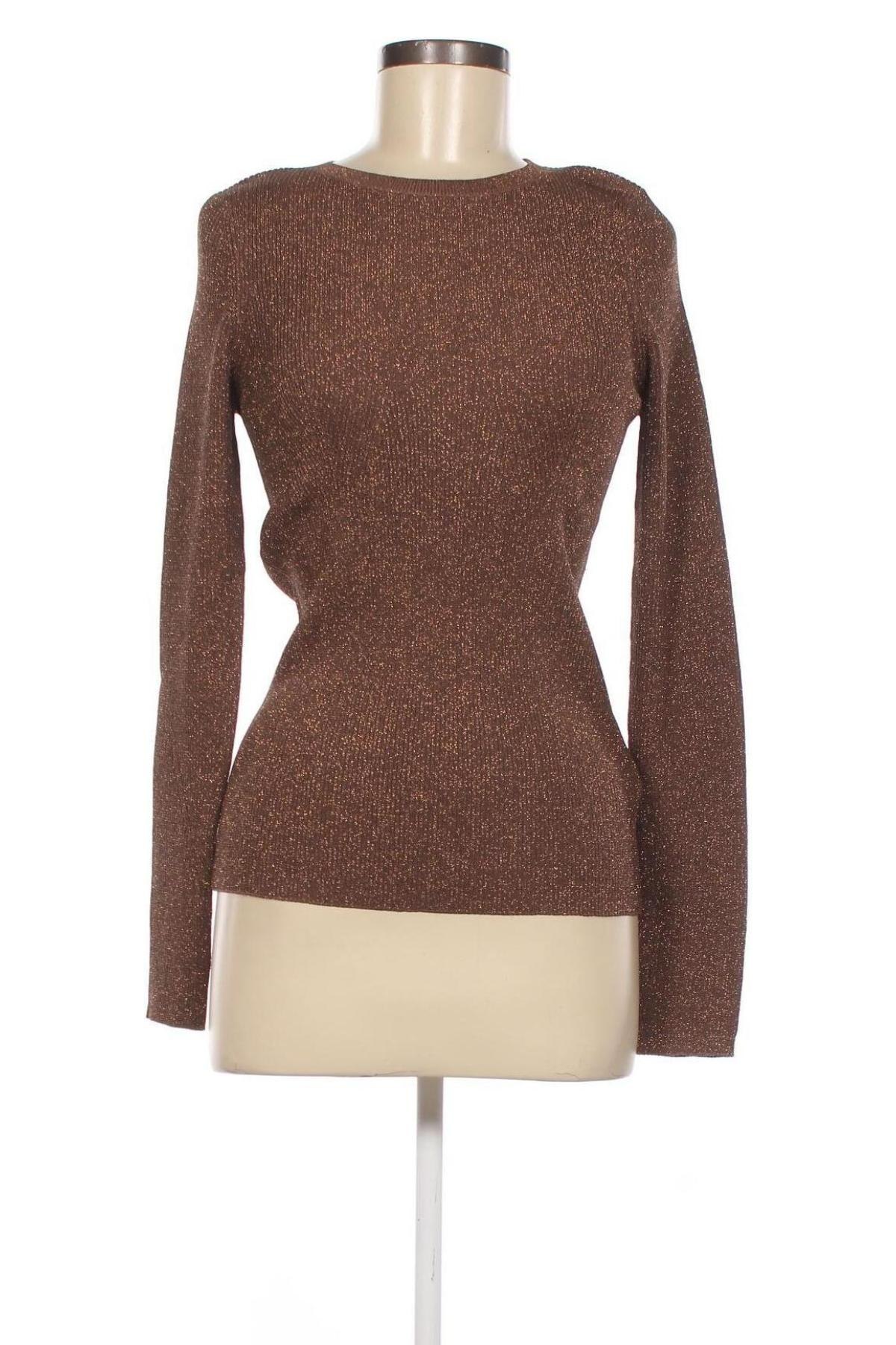 Дамски пуловер SUNCOO, Размер L, Цвят Кафяв, Цена 75,60 лв.