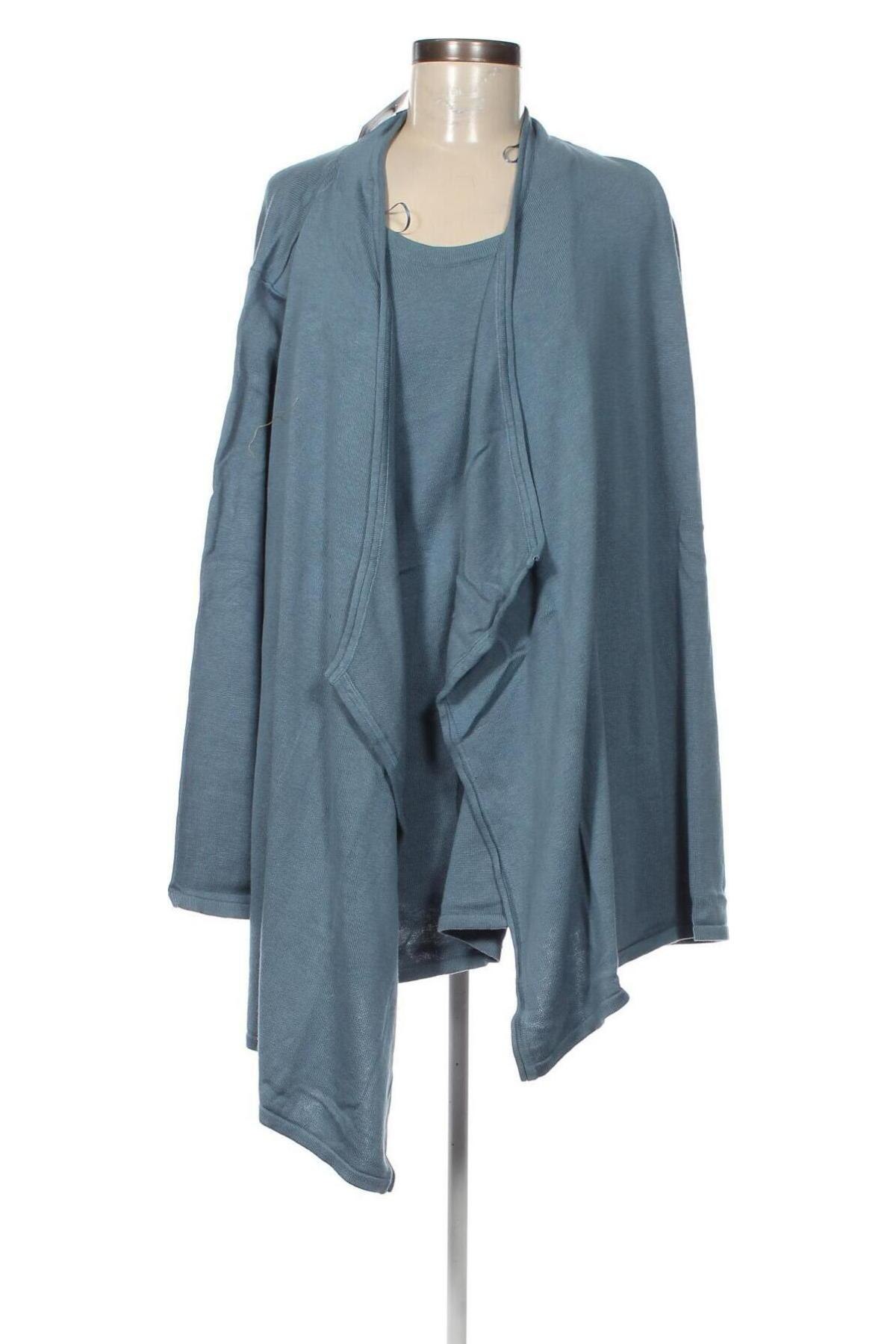 Γυναικείο πουλόβερ Sheego, Μέγεθος 3XL, Χρώμα Μπλέ, Τιμή 26,85 €