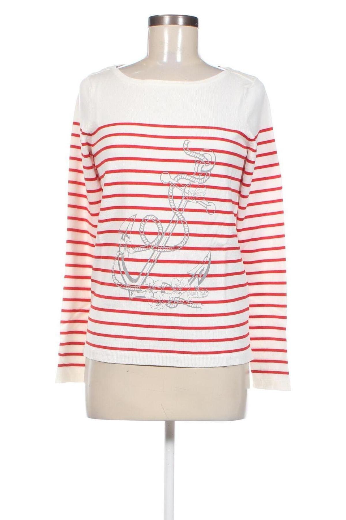 Γυναικείο πουλόβερ Tom Tailor, Μέγεθος S, Χρώμα Λευκό, Τιμή 35,88 €